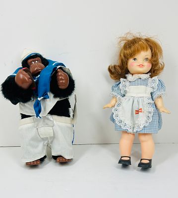 HORSMAN VINYL AND PLUSH TOYS, 1972-1990S. Horsman Little Debbie vinyl doll and animated plush 