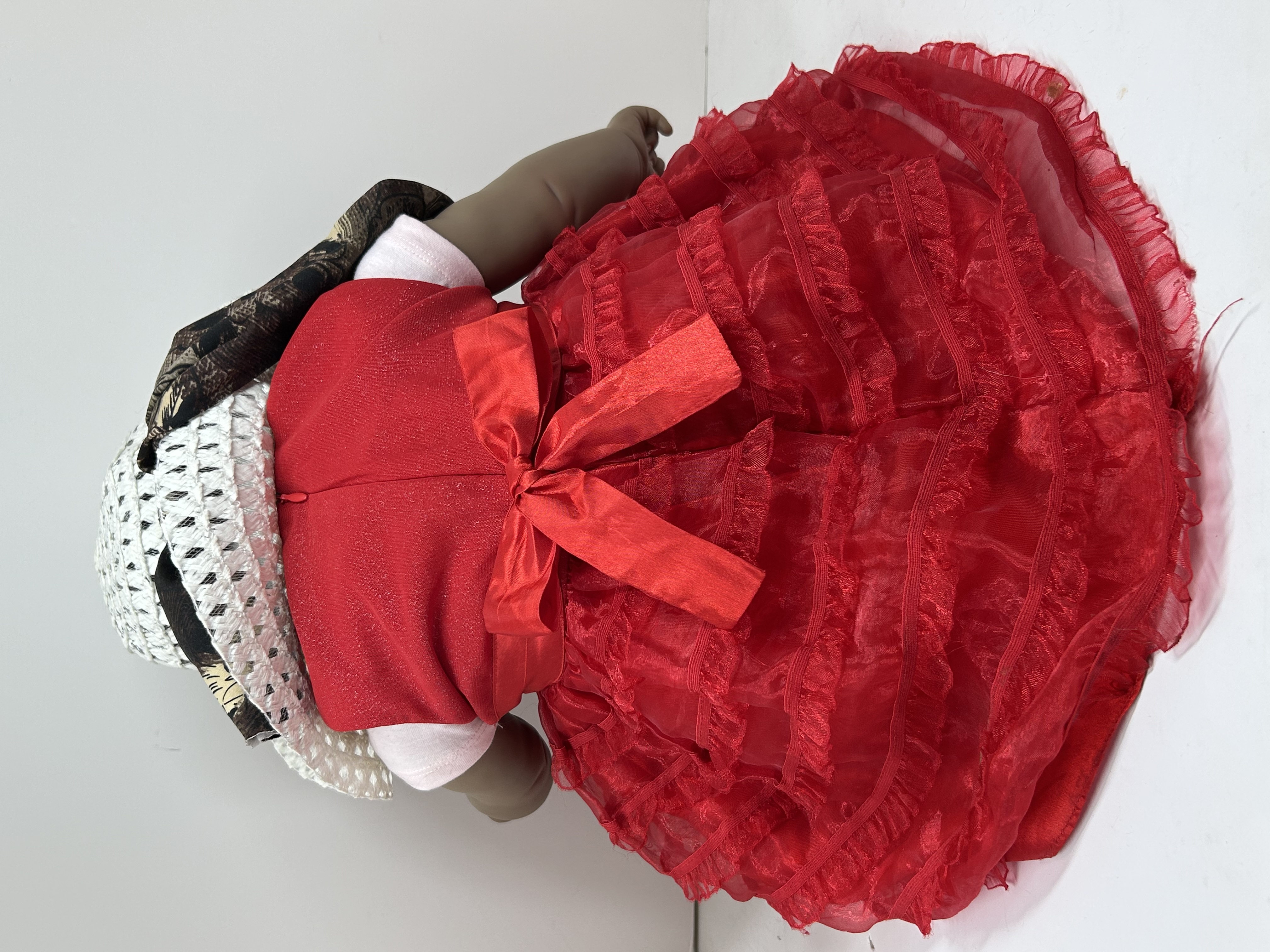 REBORN TODDLER DOLL IN RED DRESS