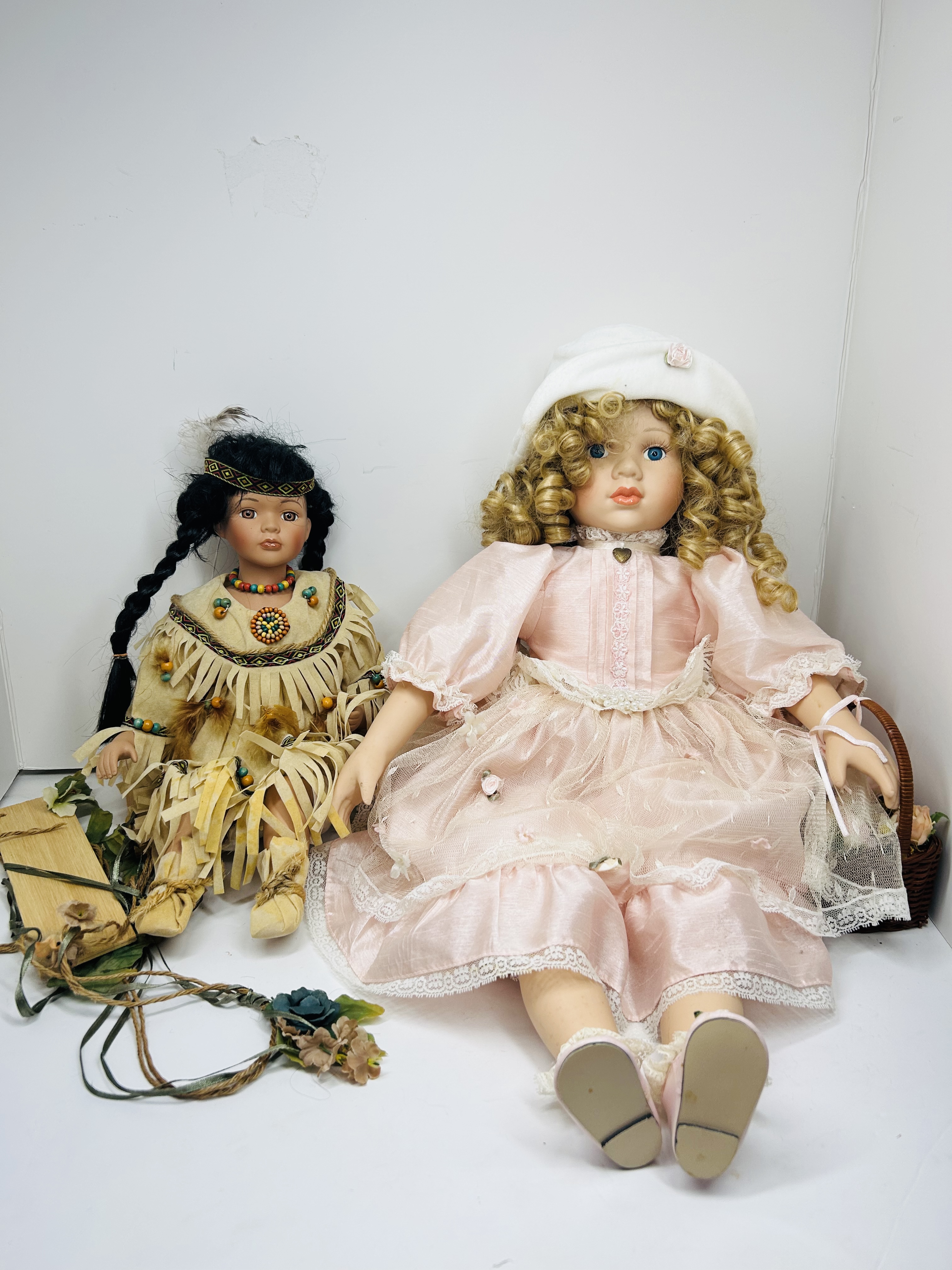 TWO CATHAY AND VICTORIAN DOLLS 1990S