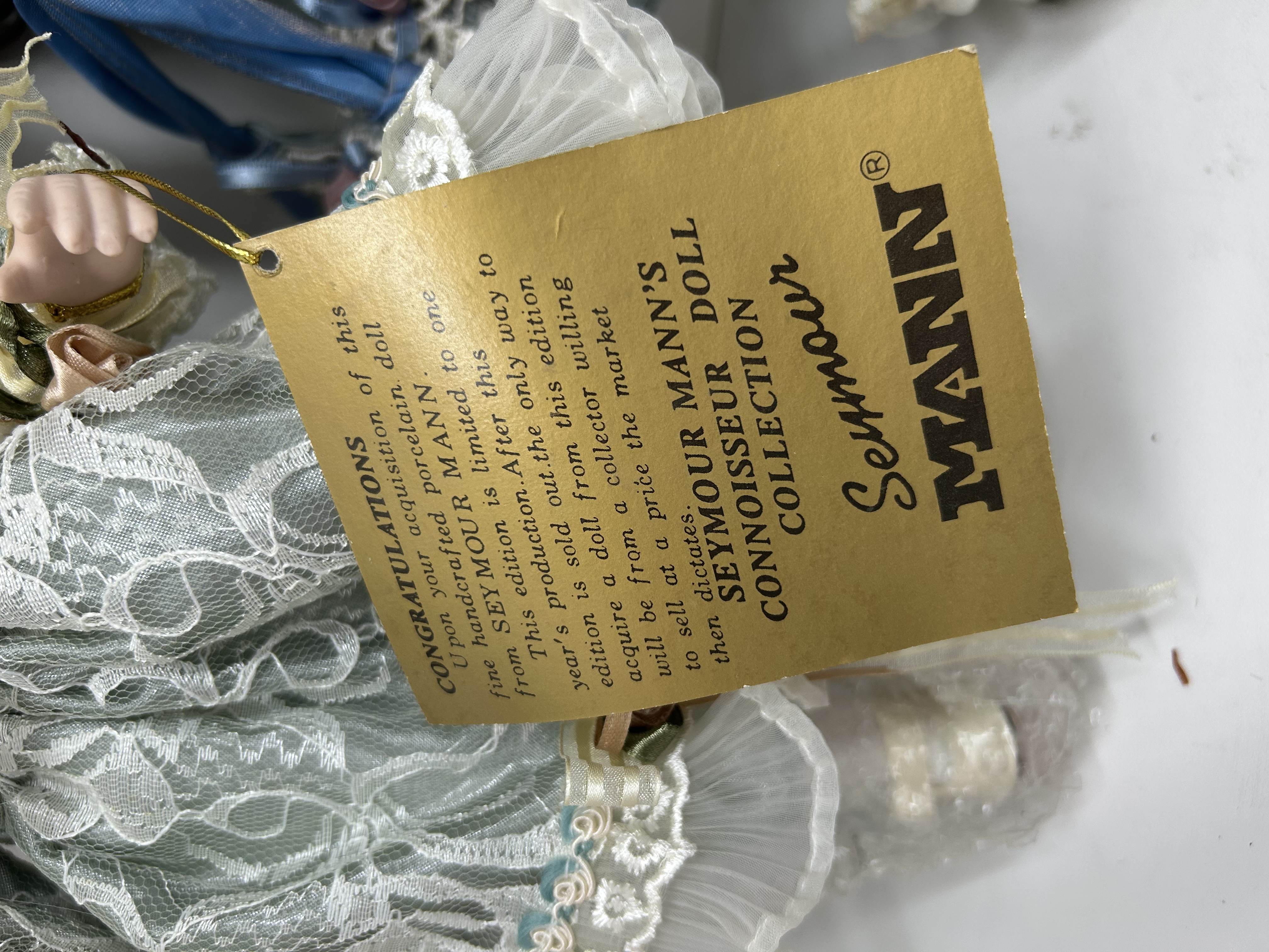 TWO SEYMOUR MANN AND GEPPETTO DOLLS