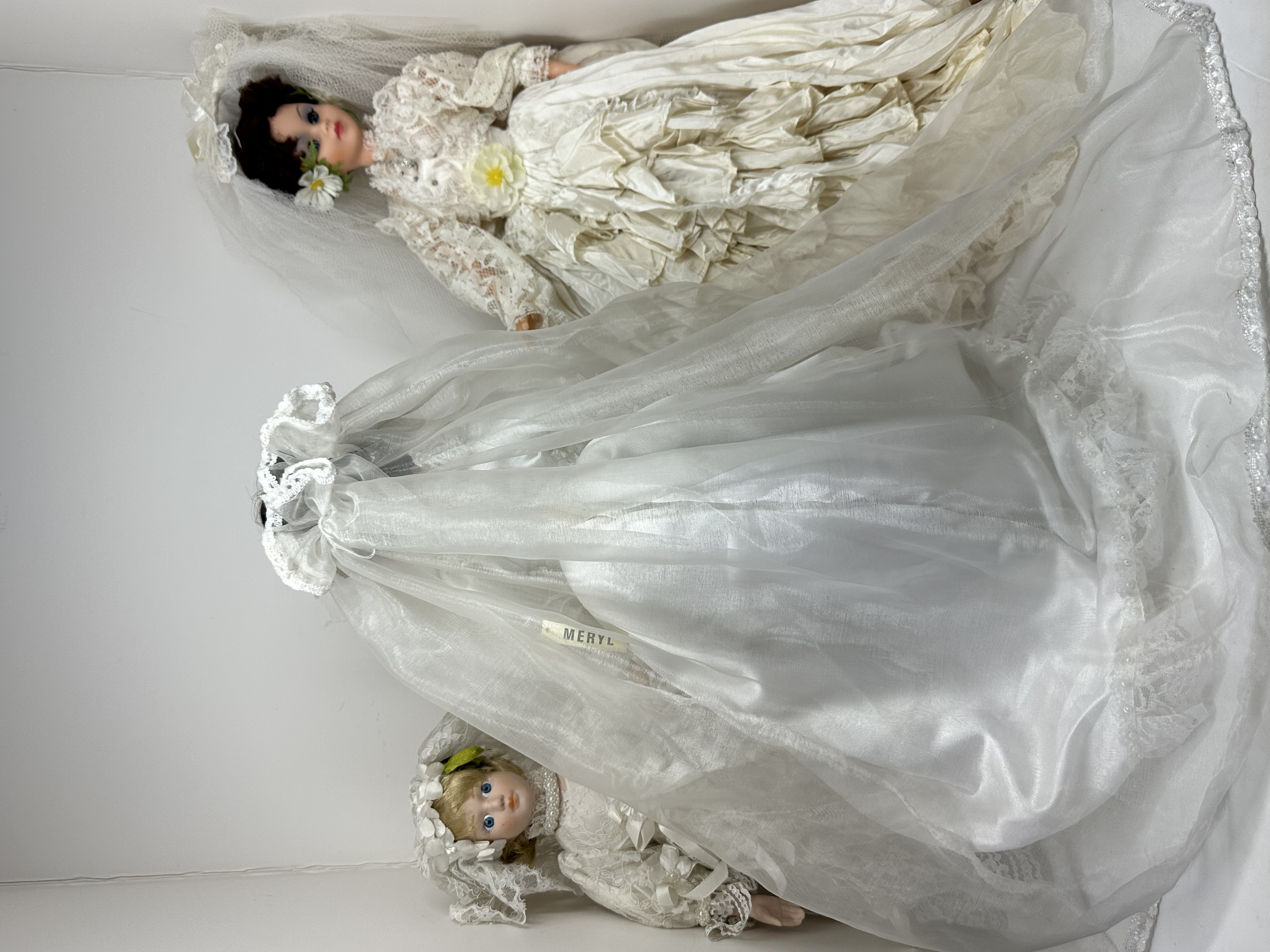 ASHTON-DRAKE BRIDAL DOLL TRIO, 1990S