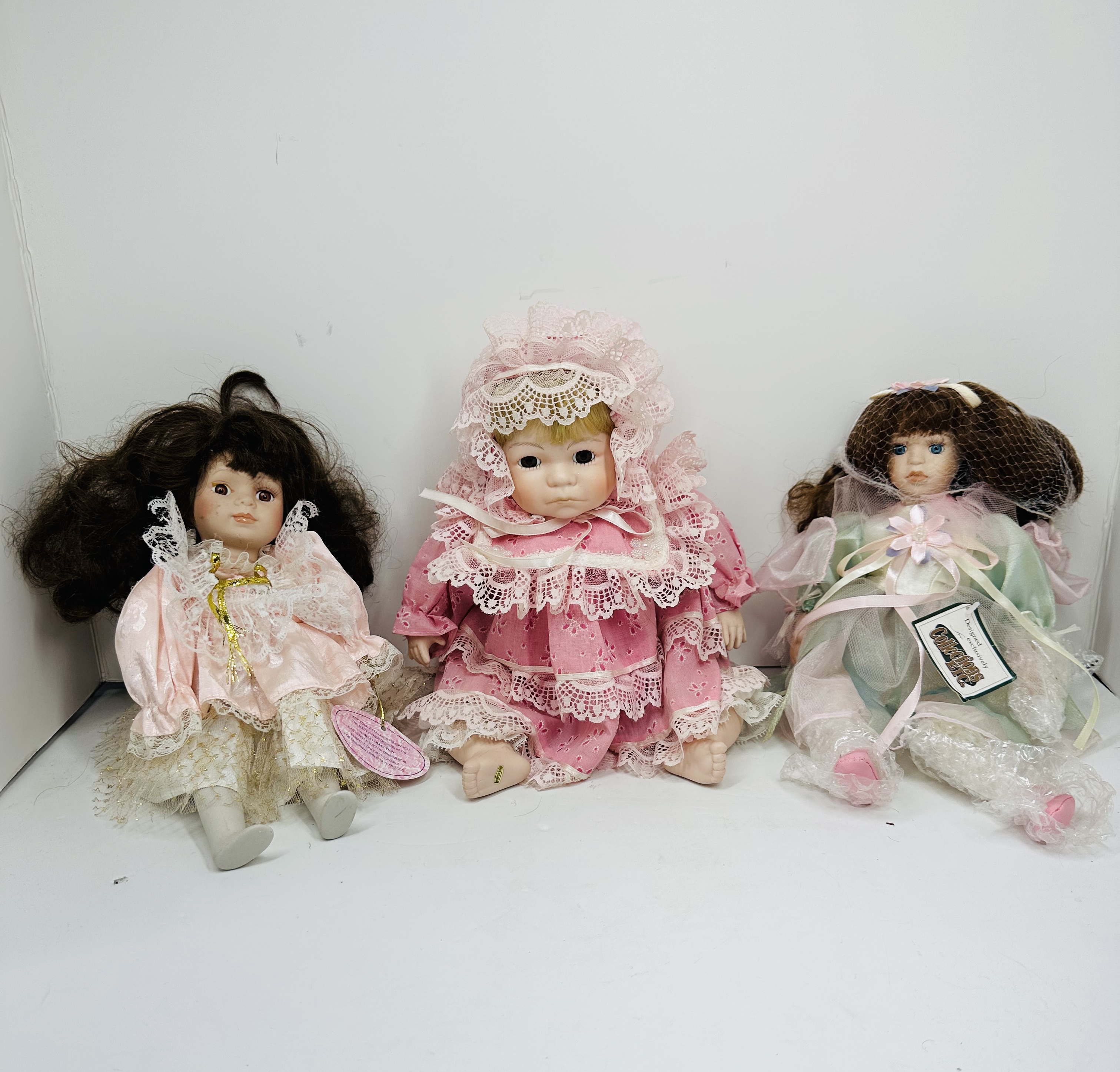 TRIO OF COLLECTOR DOLLS CONTEMPORARY