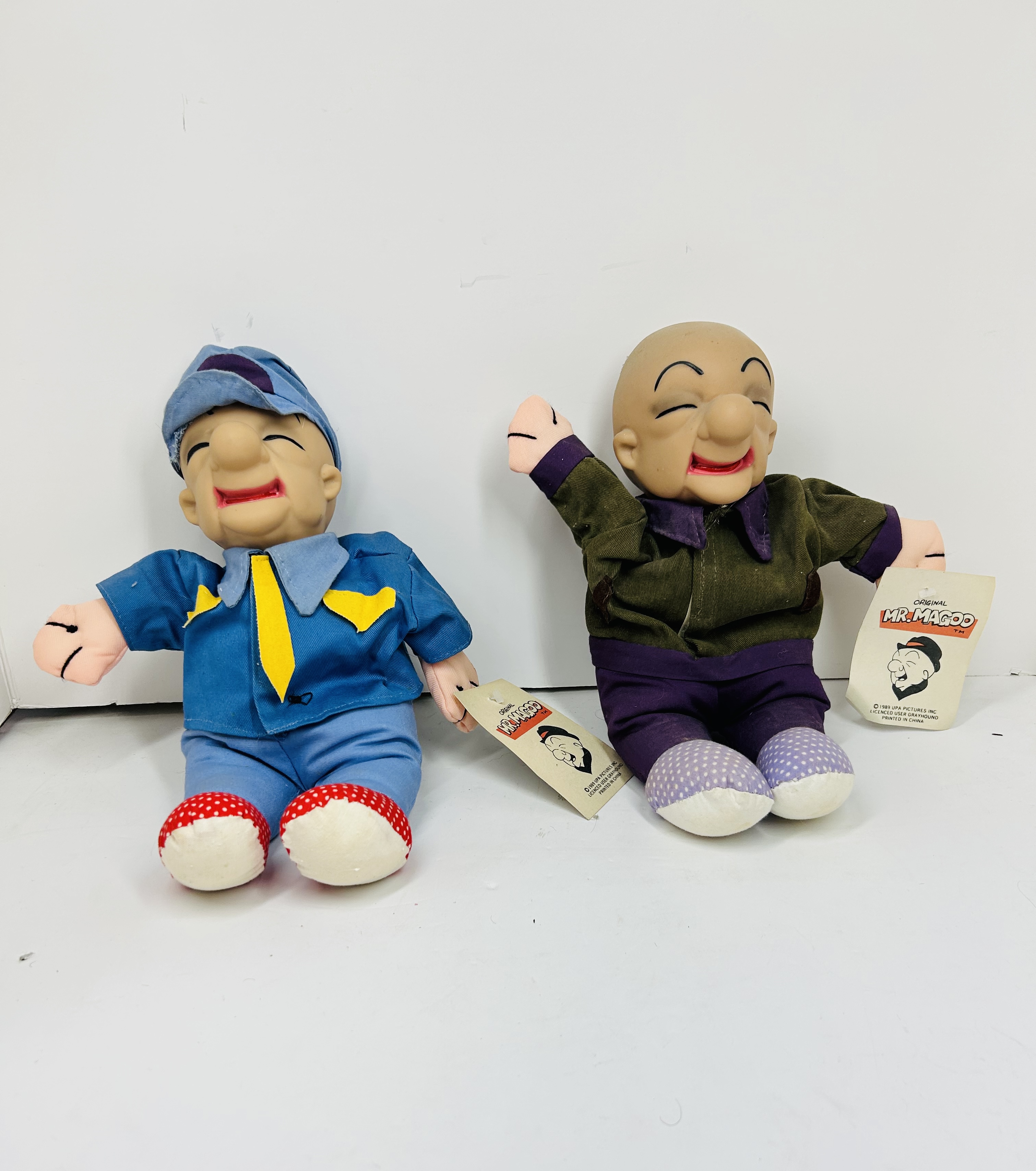 GRAYHOUND MR. MAGOO PLUSH DOLLS 1989