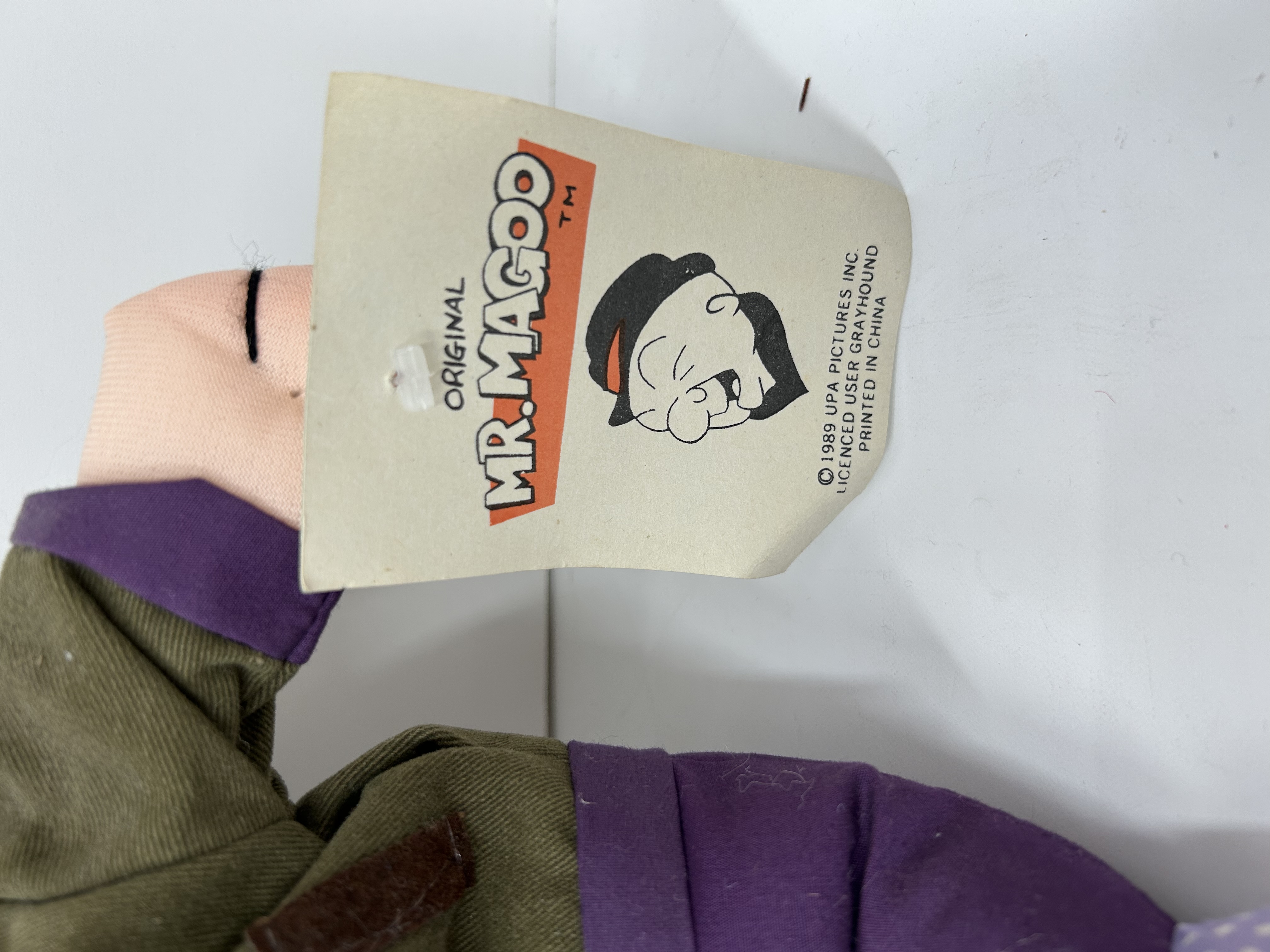 GRAYHOUND MR. MAGOO PLUSH DOLLS 1989