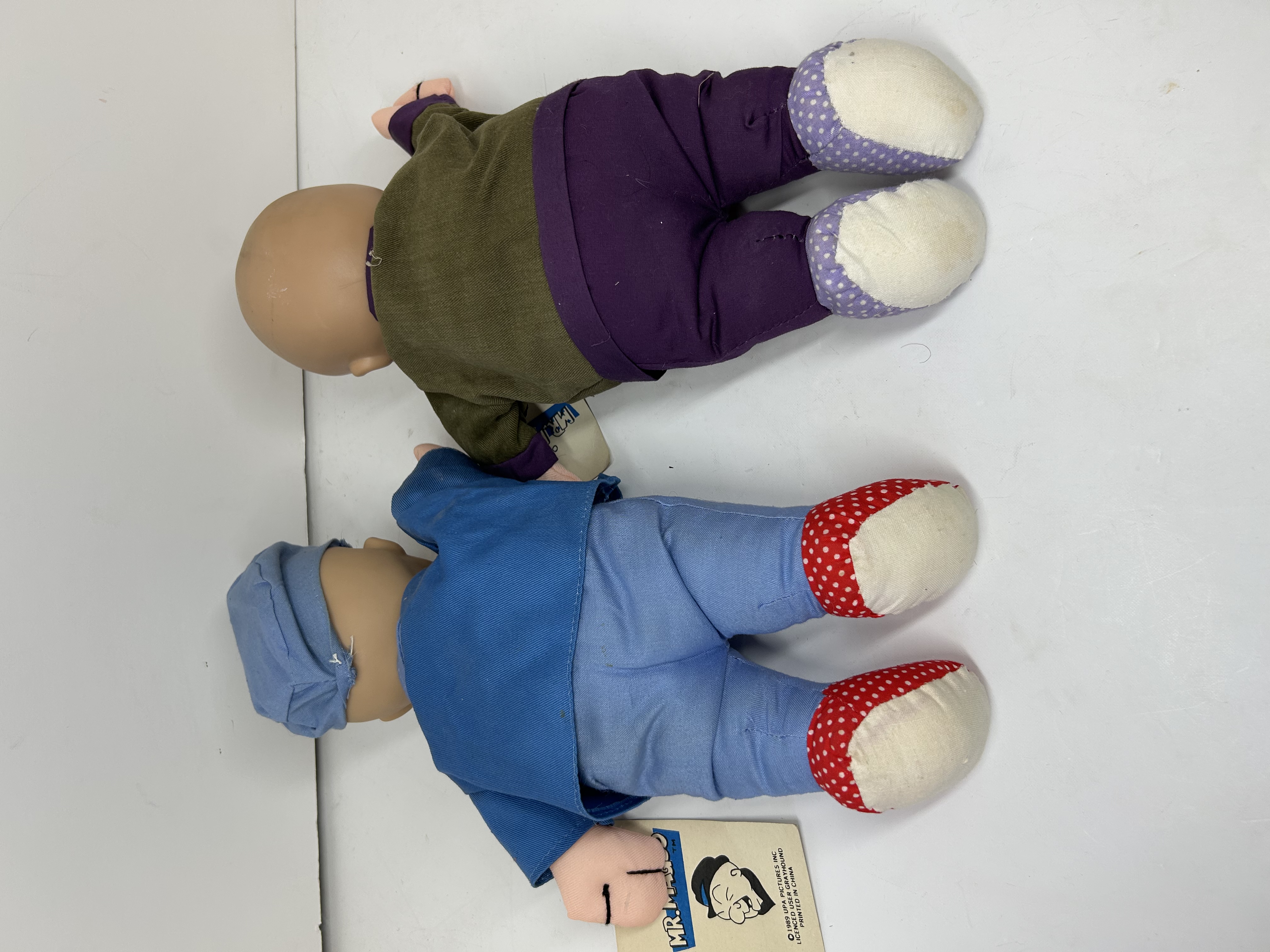 GRAYHOUND MR. MAGOO PLUSH DOLLS 1989