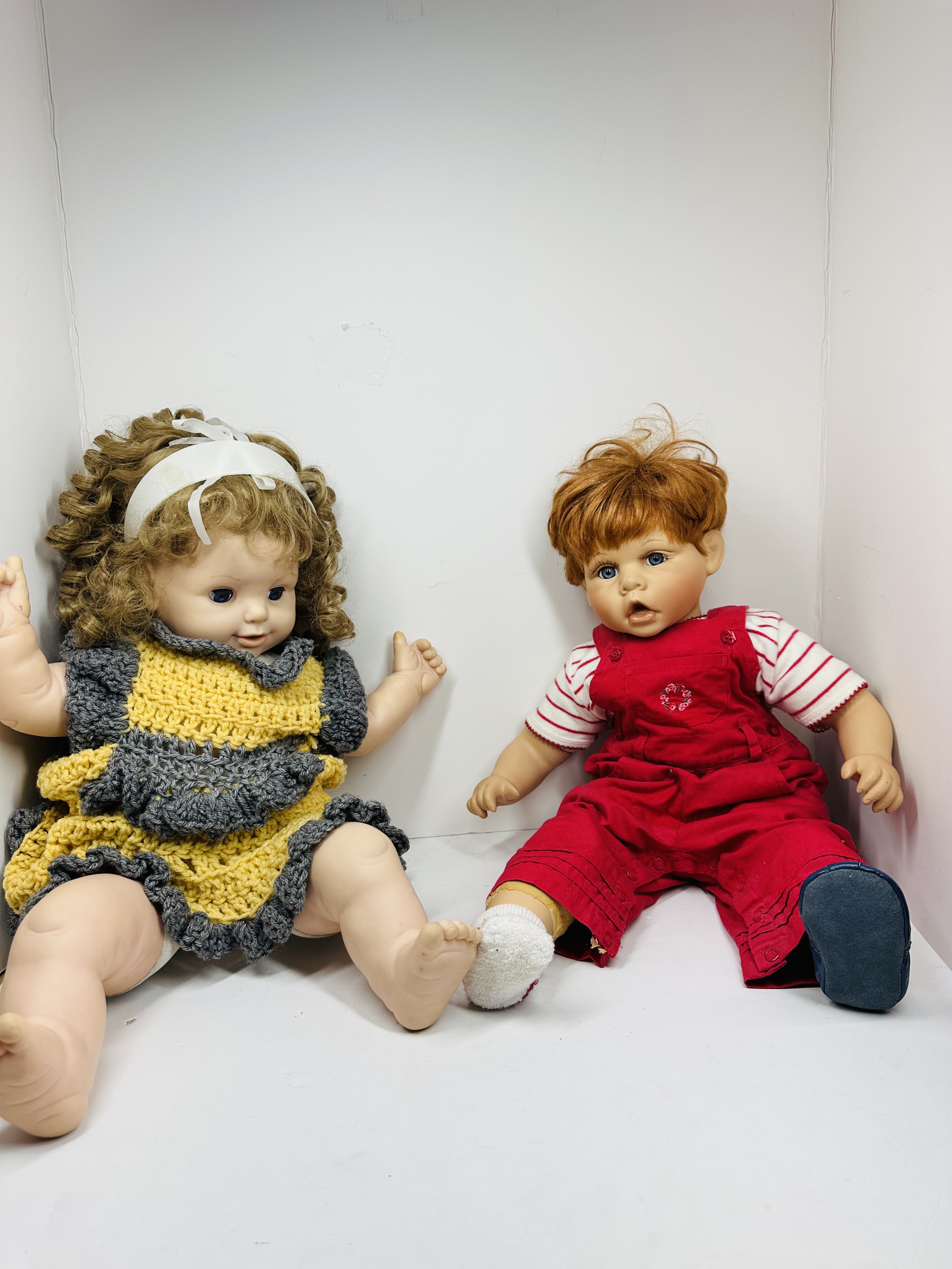 FOUR VINYL BABY DOLLS MODERN