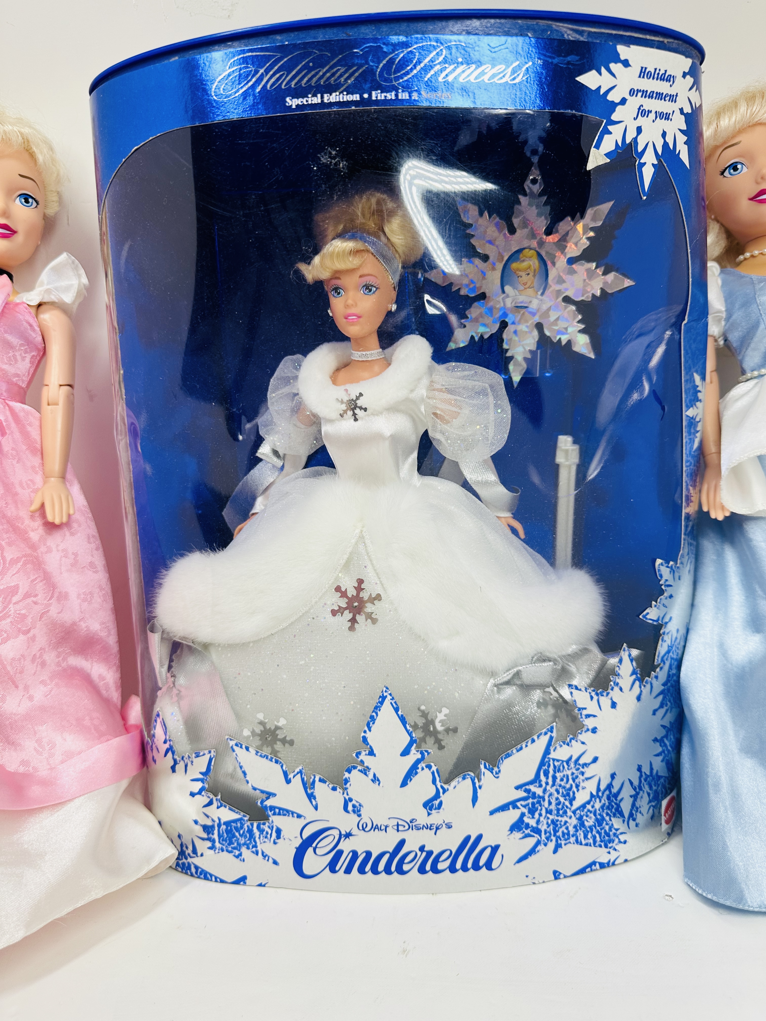 MATTEL AND DISNEY CINDERELLA DOLL TRIO, 1996-2000