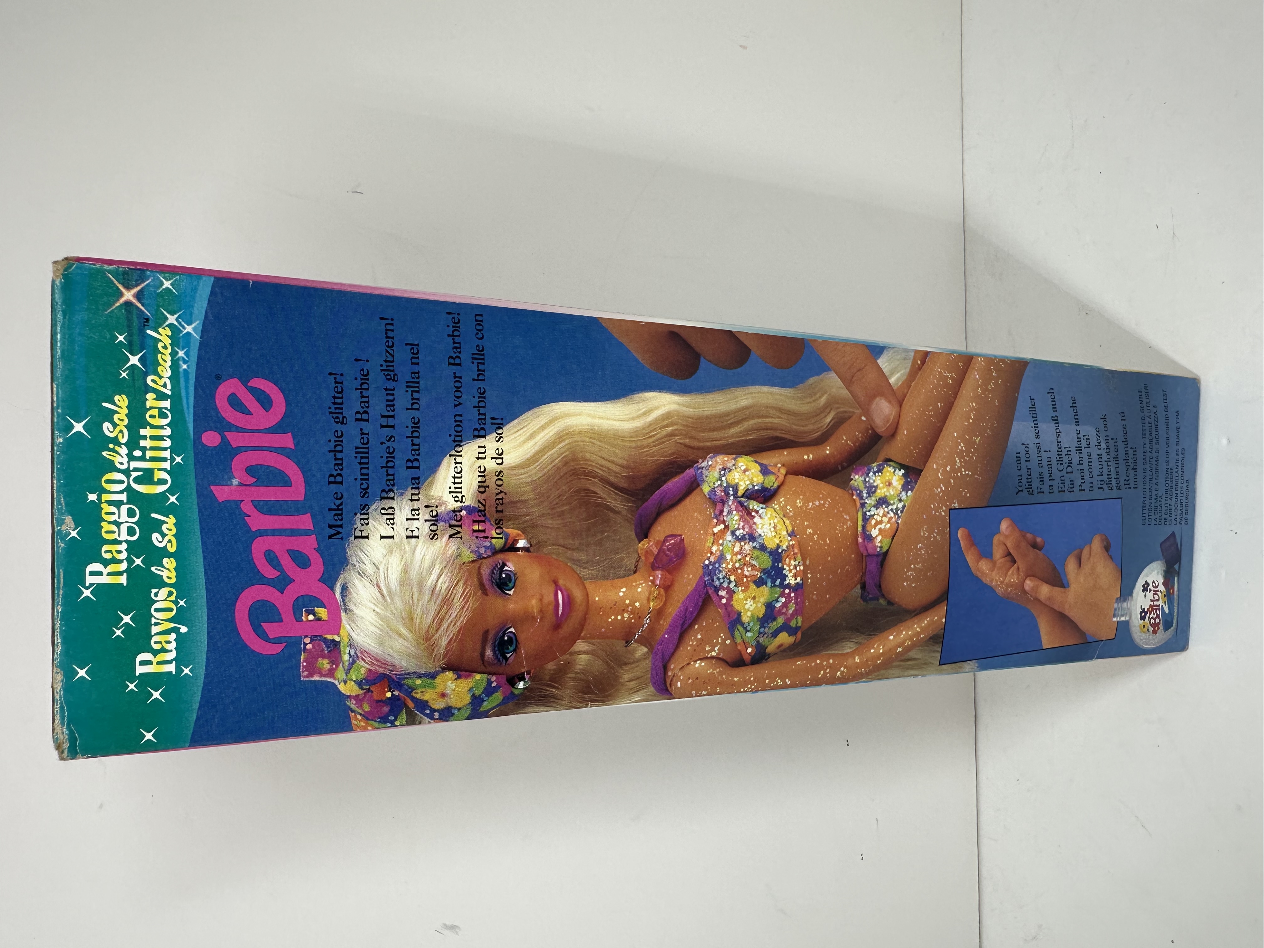 MATTEL VINYL GLITTER BEACH BARBIE 1992