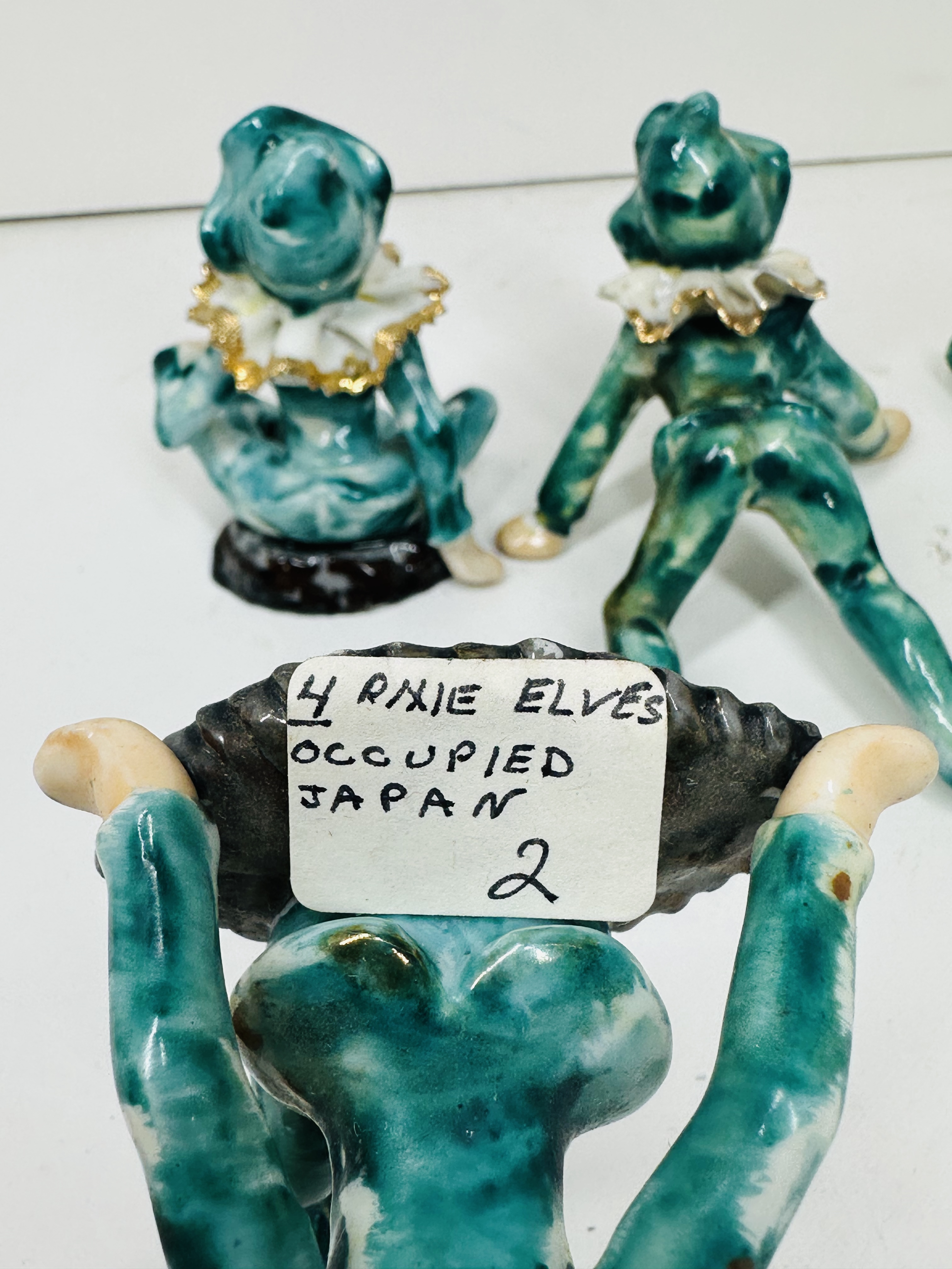OCCUPIED JAPAN CERAMIC PIXIE ELVES