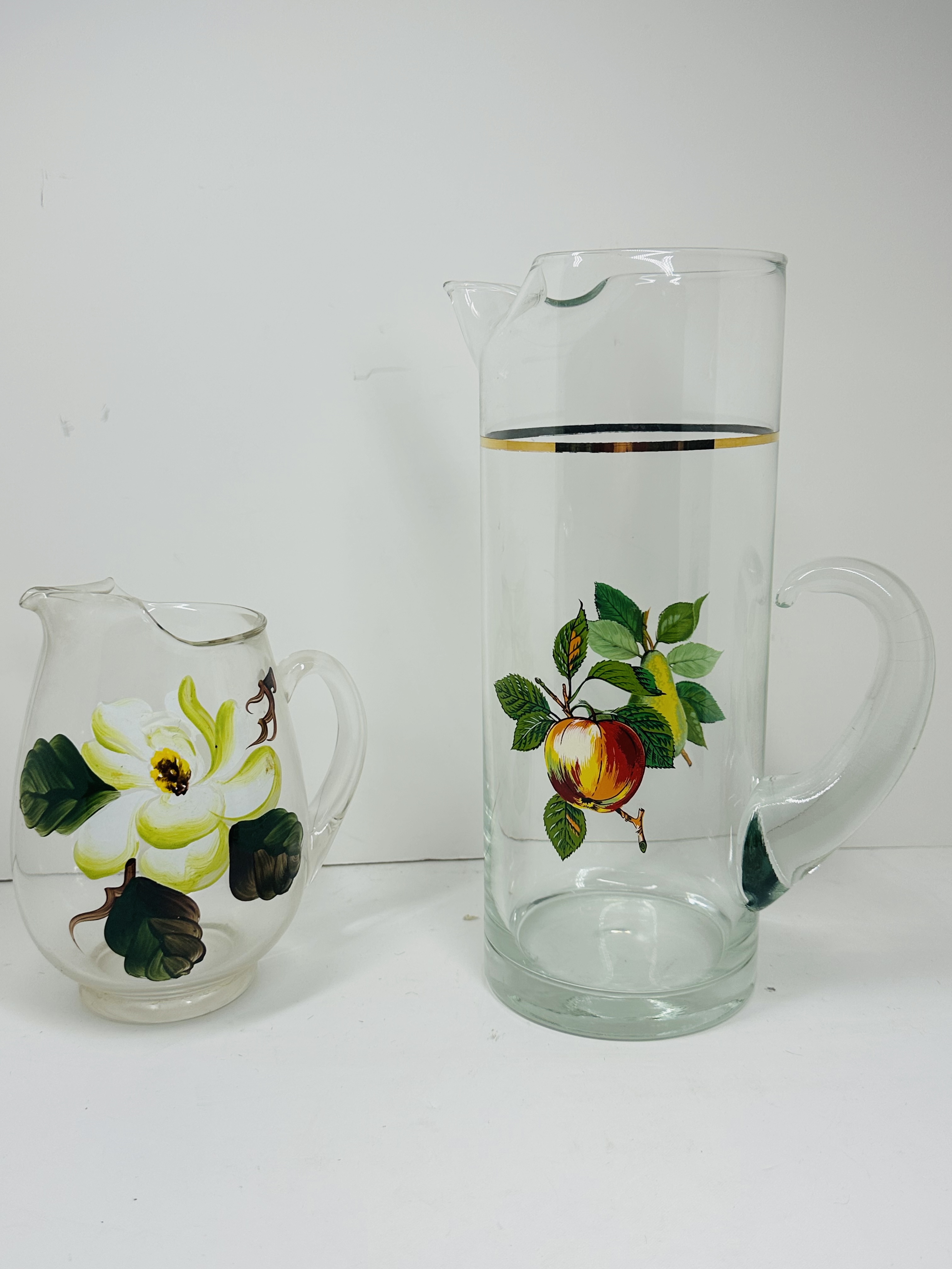 WEST VIRGINIA GLASS CO. GLASS PITCHERS, 1960