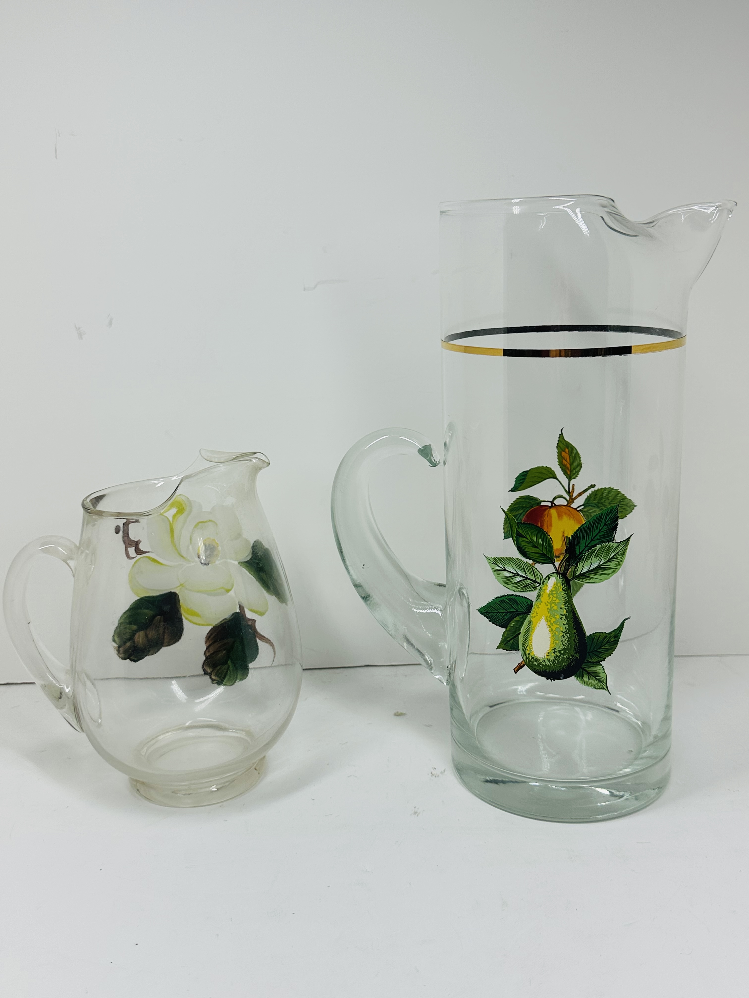WEST VIRGINIA GLASS CO. GLASS PITCHERS, 1960