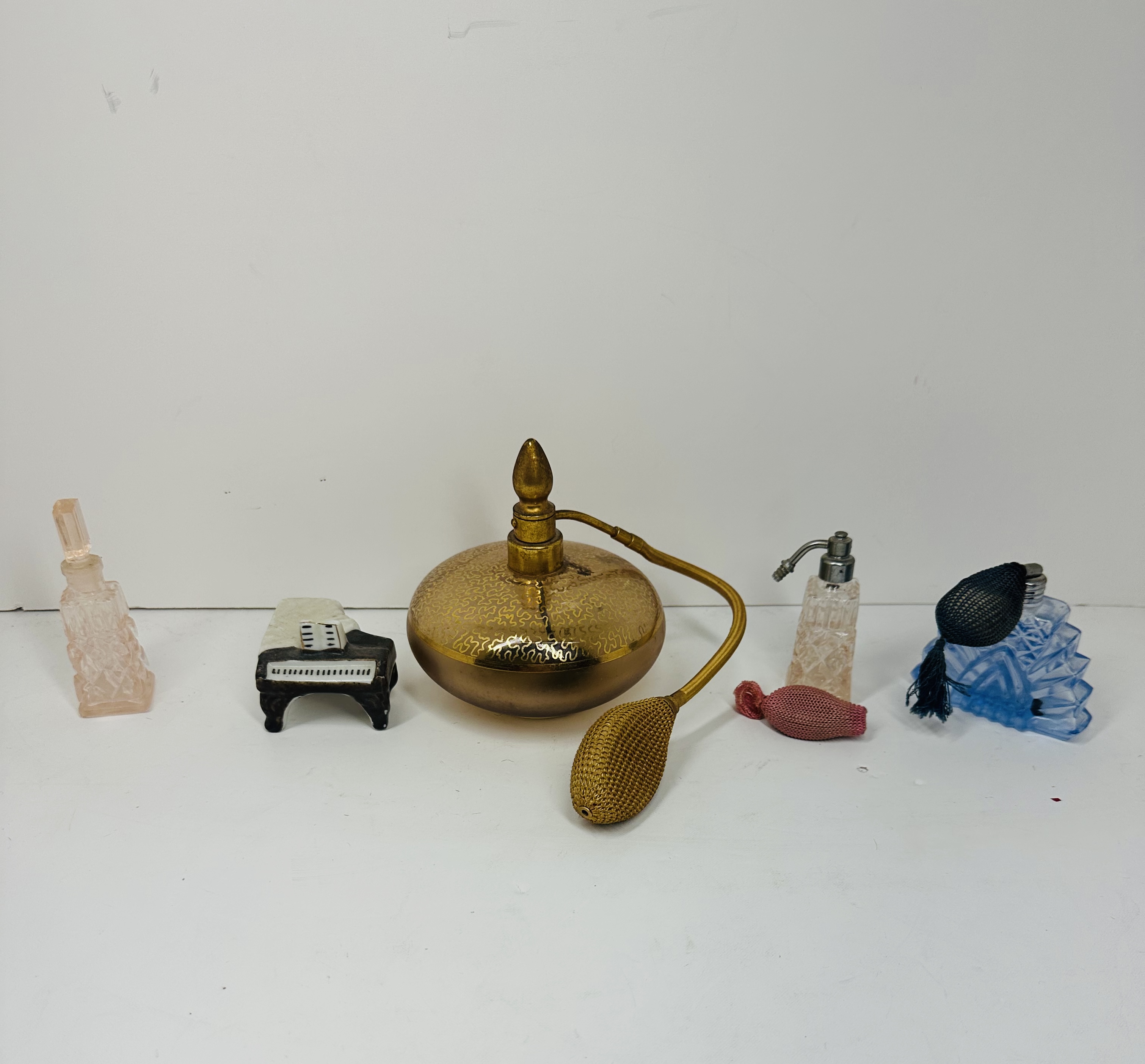 DEVILBISS AND GLASS VANITY COLLECTION, MID-20TH CENTURY