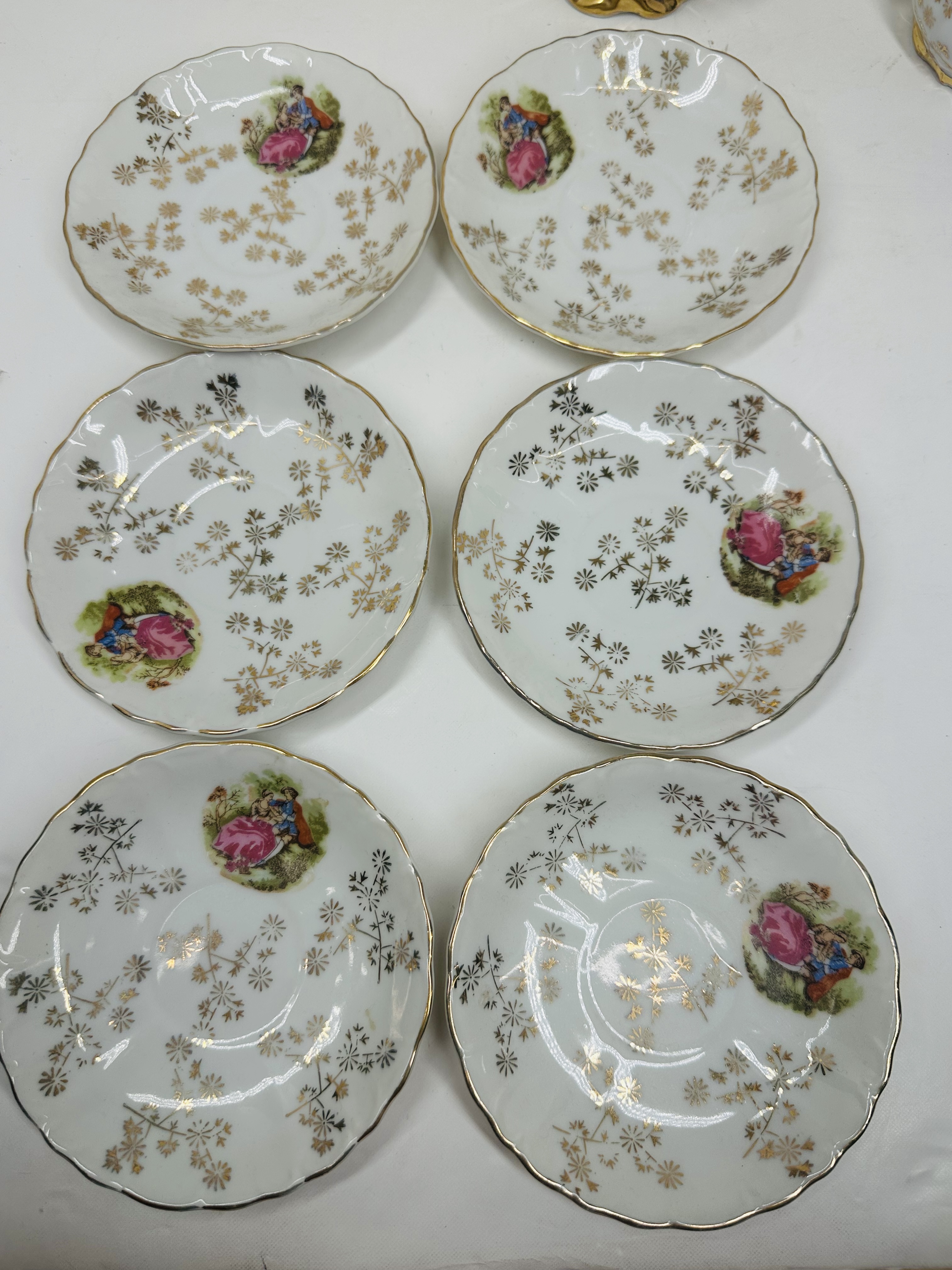 JAPANESE PORCELAIN 21-PIECE TEA SET, C. 1950