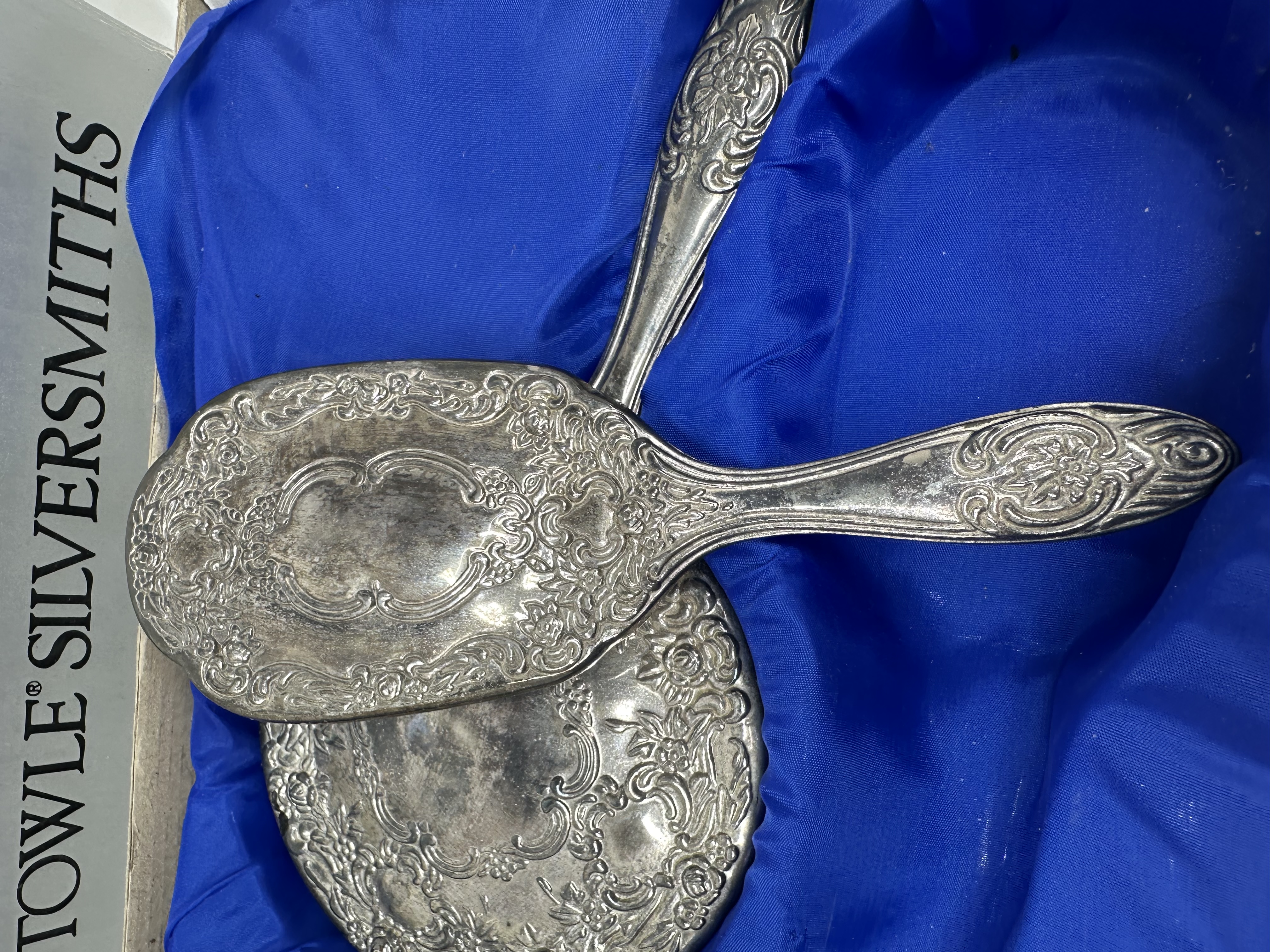 TOWLE SILVER PLATED DRESSER SET, 20TH CENTURY