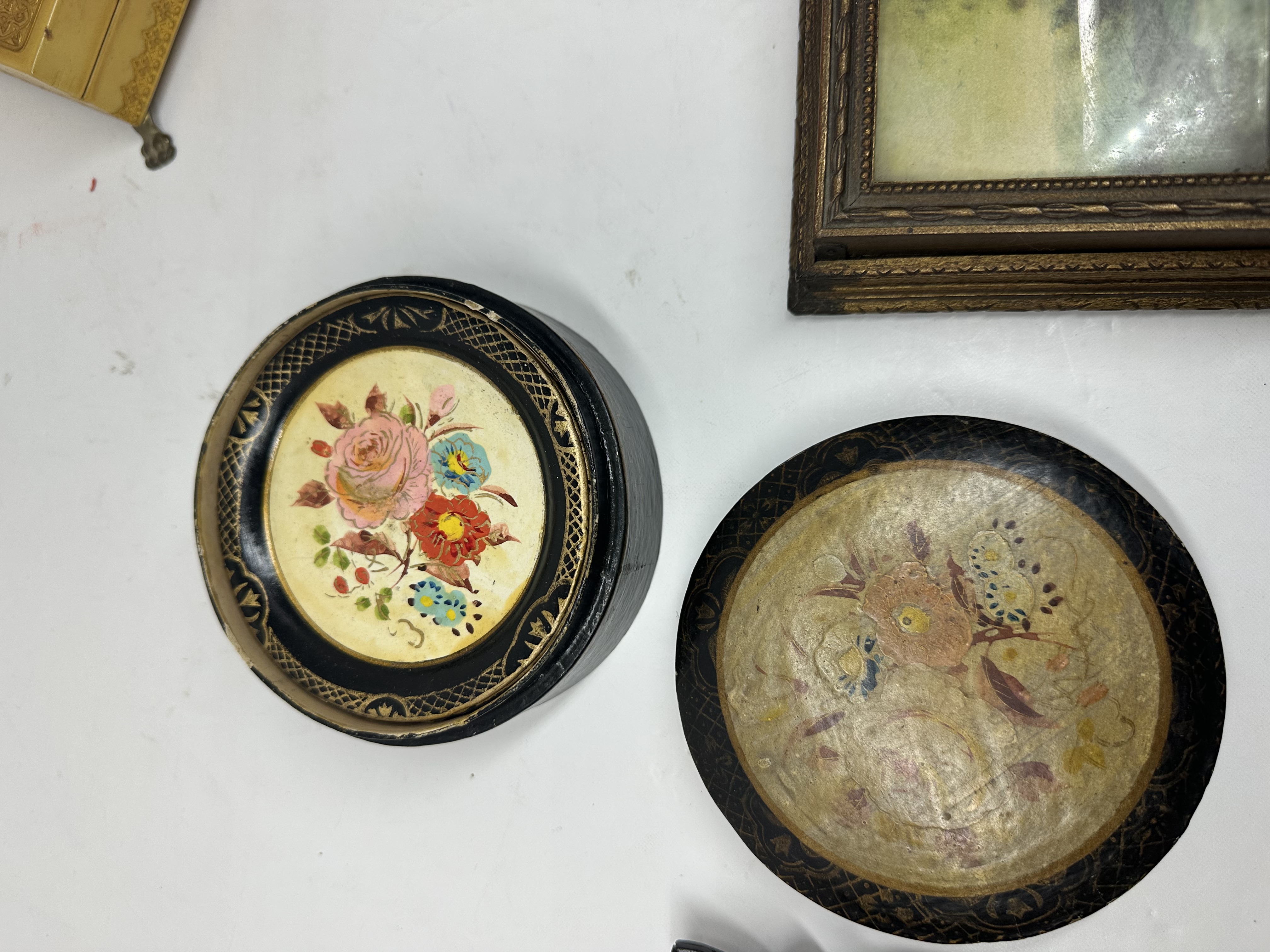 VINTAGE WOOD AND CELLULOID OBJECTS