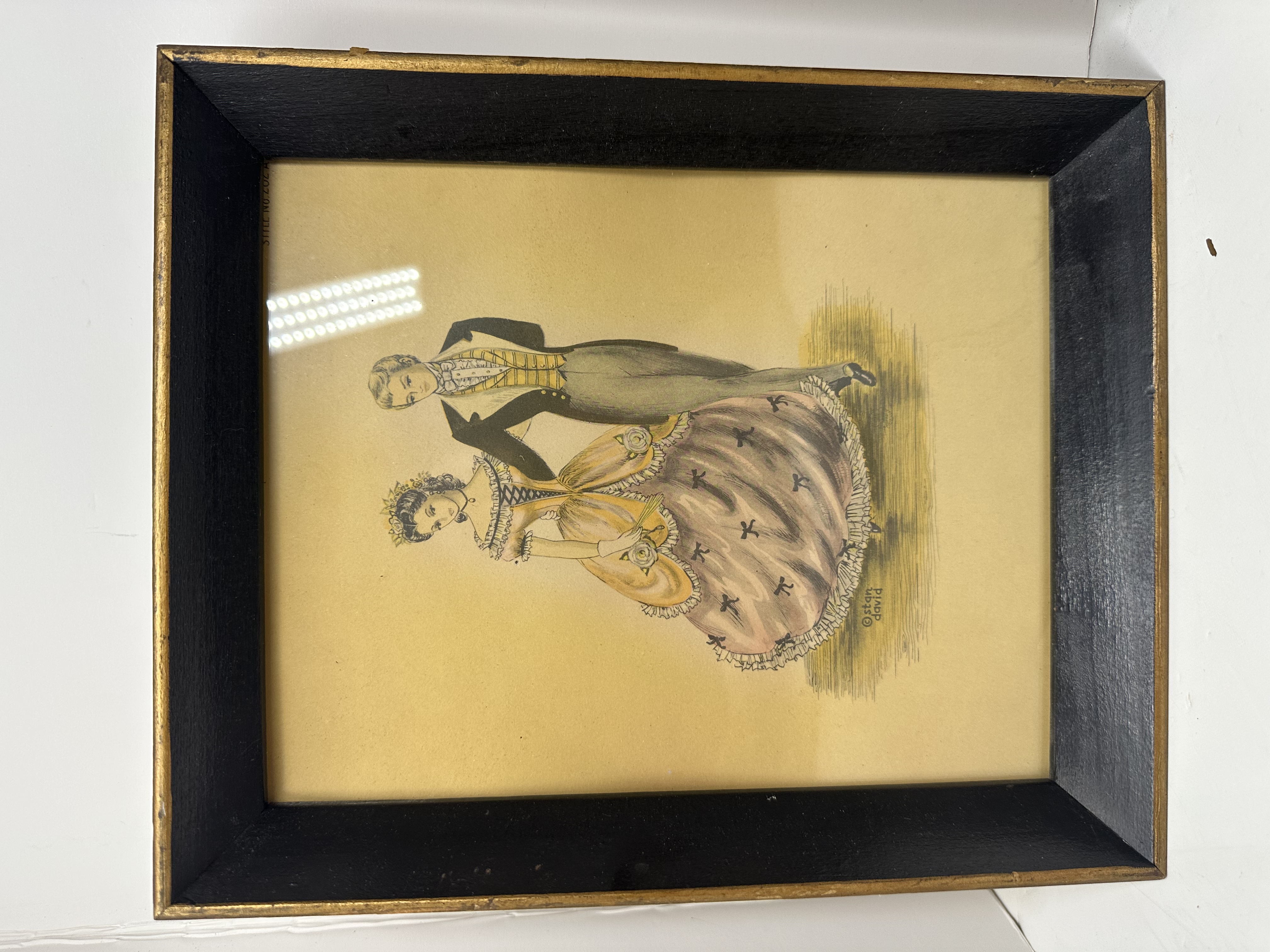 STAN DAVID PAIR COLOR LITHOGRAPHS