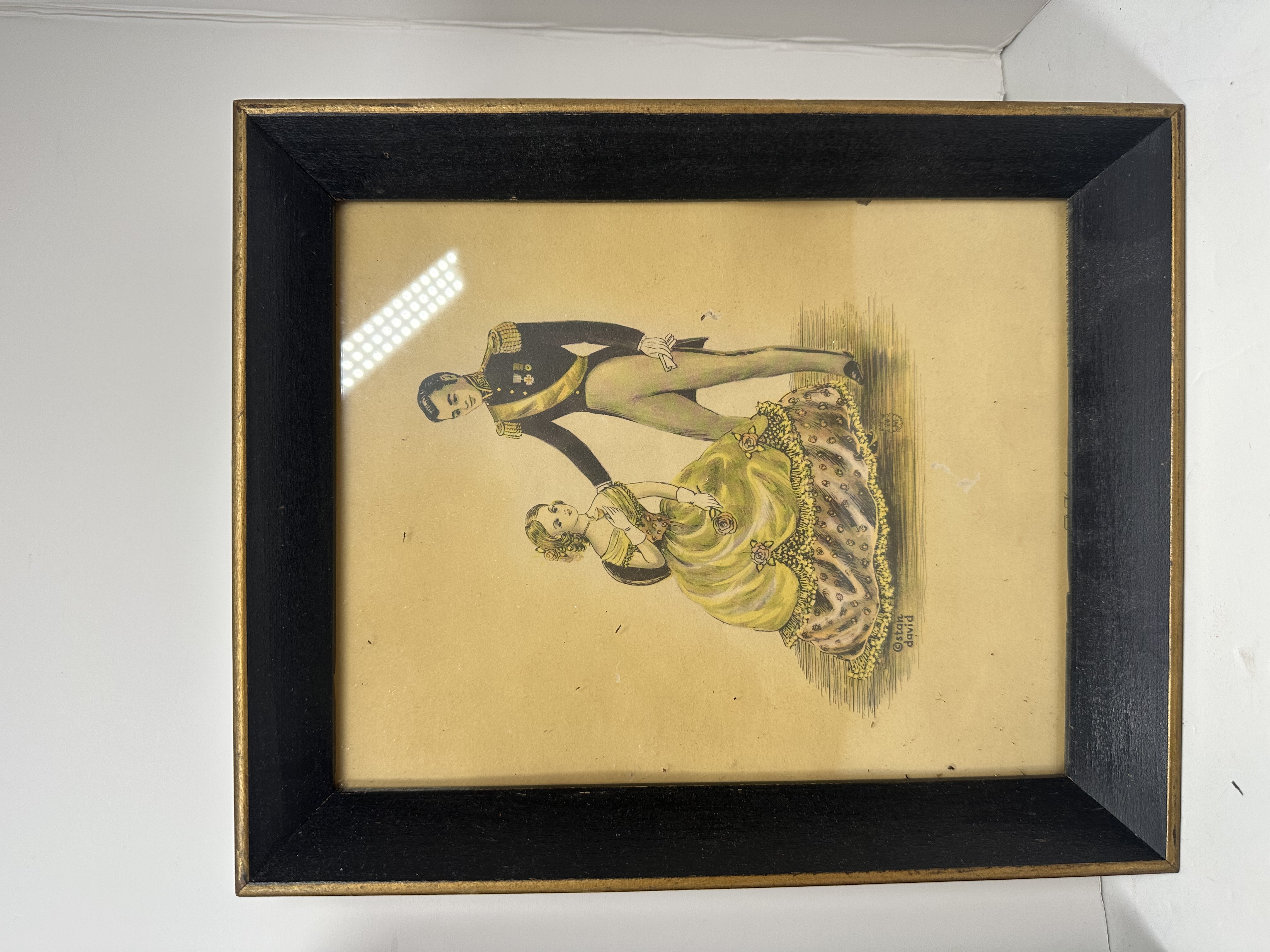 STAN DAVID PAIR COLOR LITHOGRAPHS