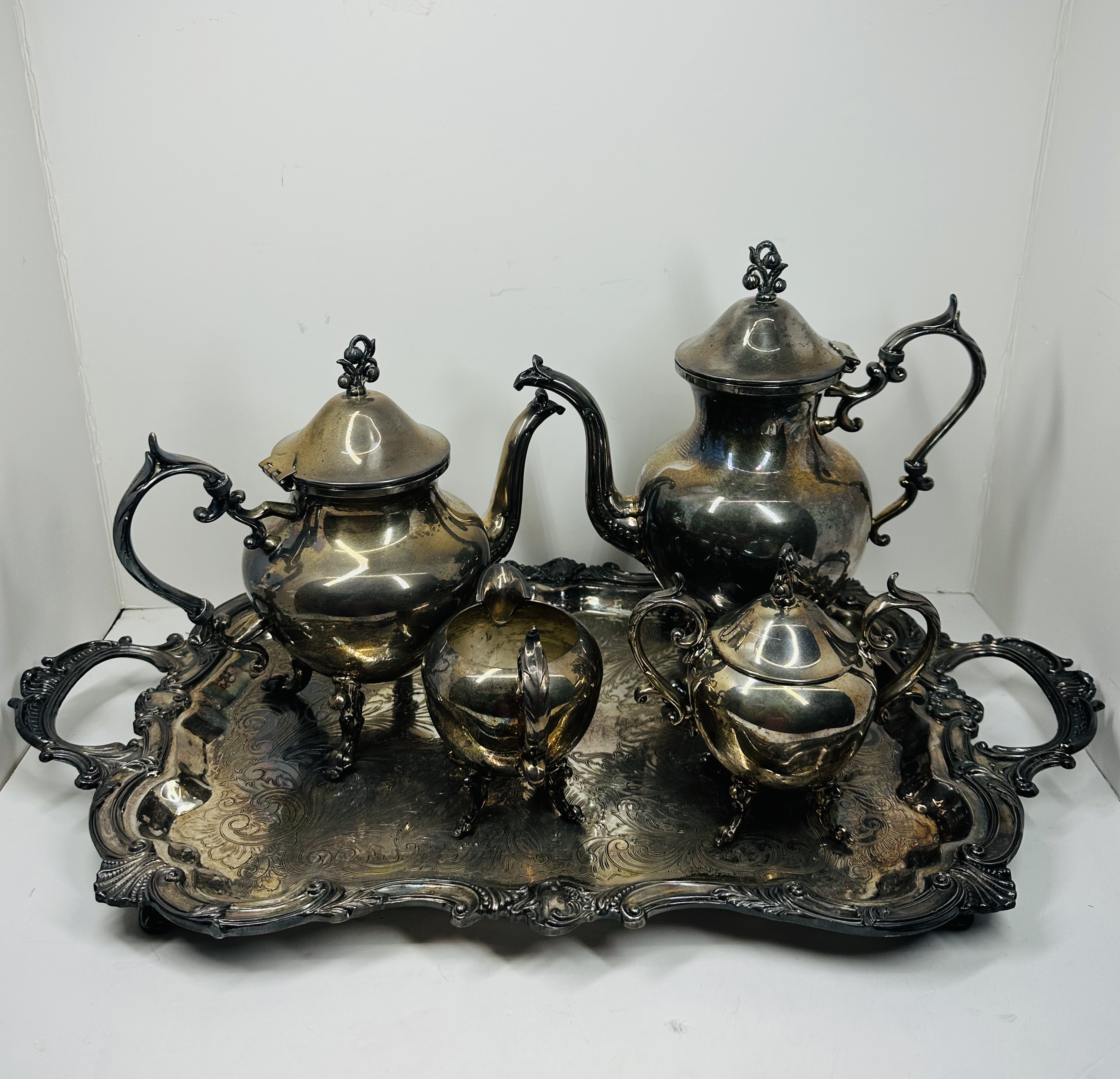 BIRMINGHAM SILVER CO. TEA SERVICE, 20TH CENTURY