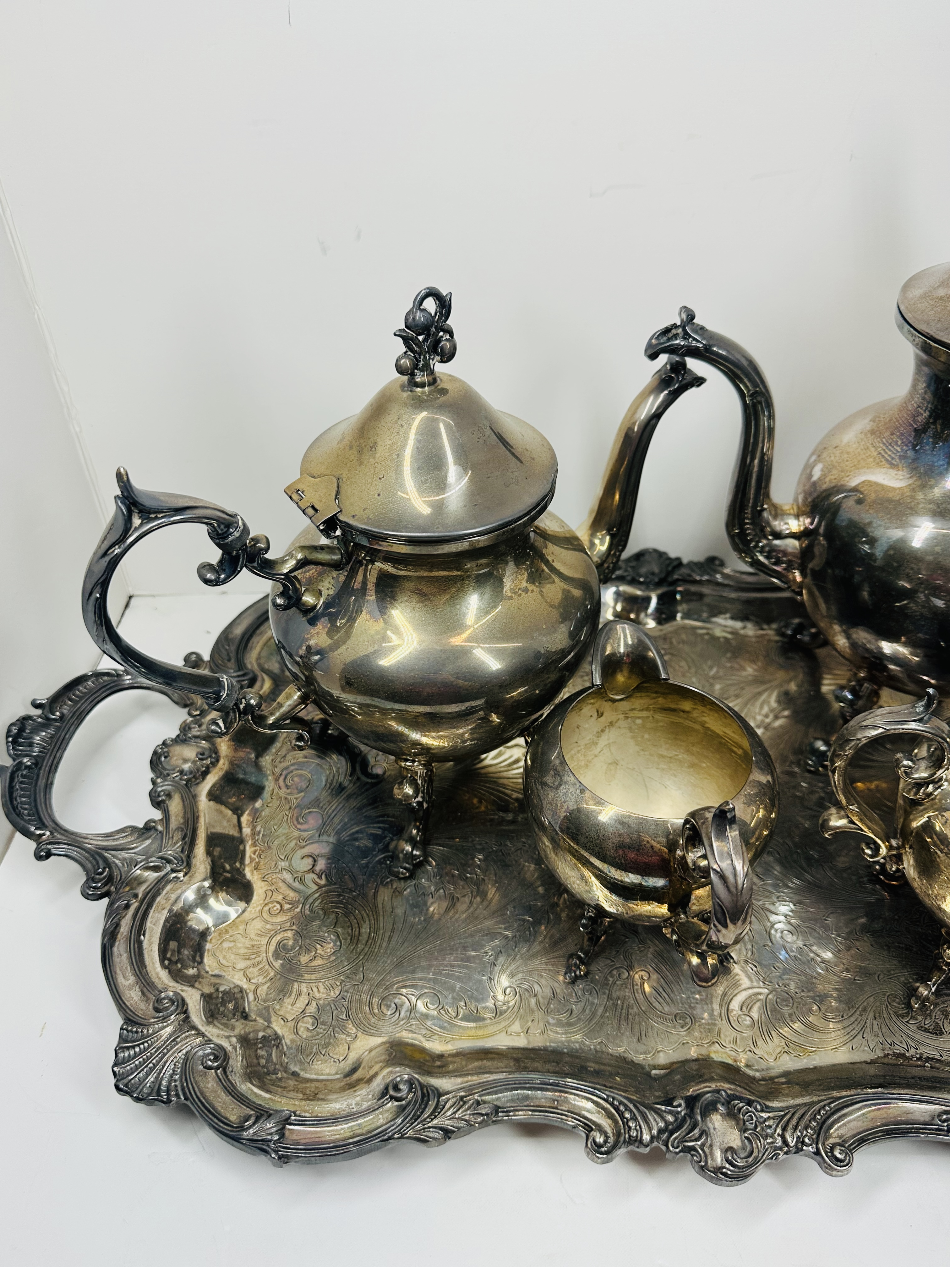 BIRMINGHAM SILVER CO. TEA SERVICE, 20TH CENTURY