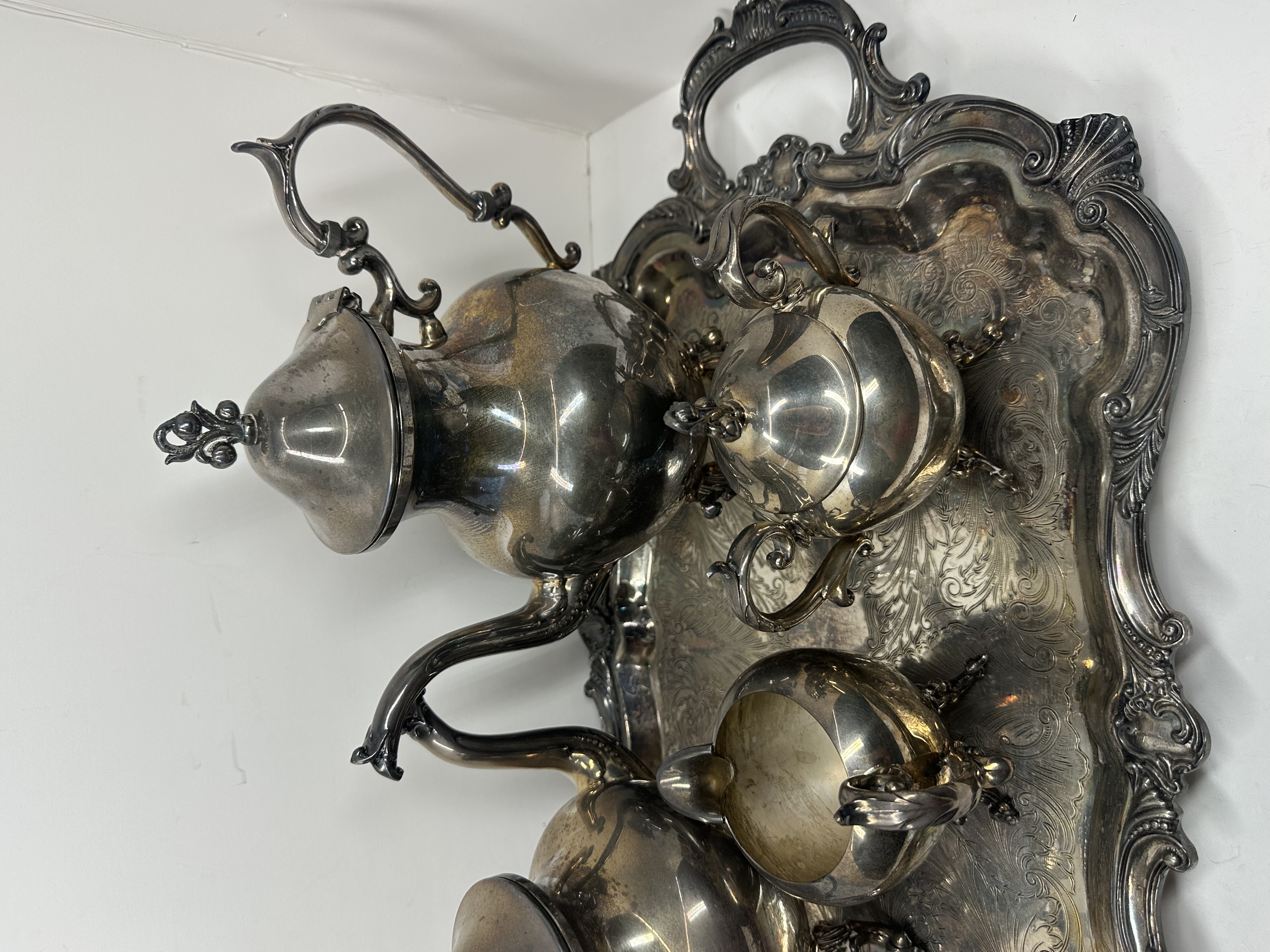 BIRMINGHAM SILVER CO. TEA SERVICE, 20TH CENTURY