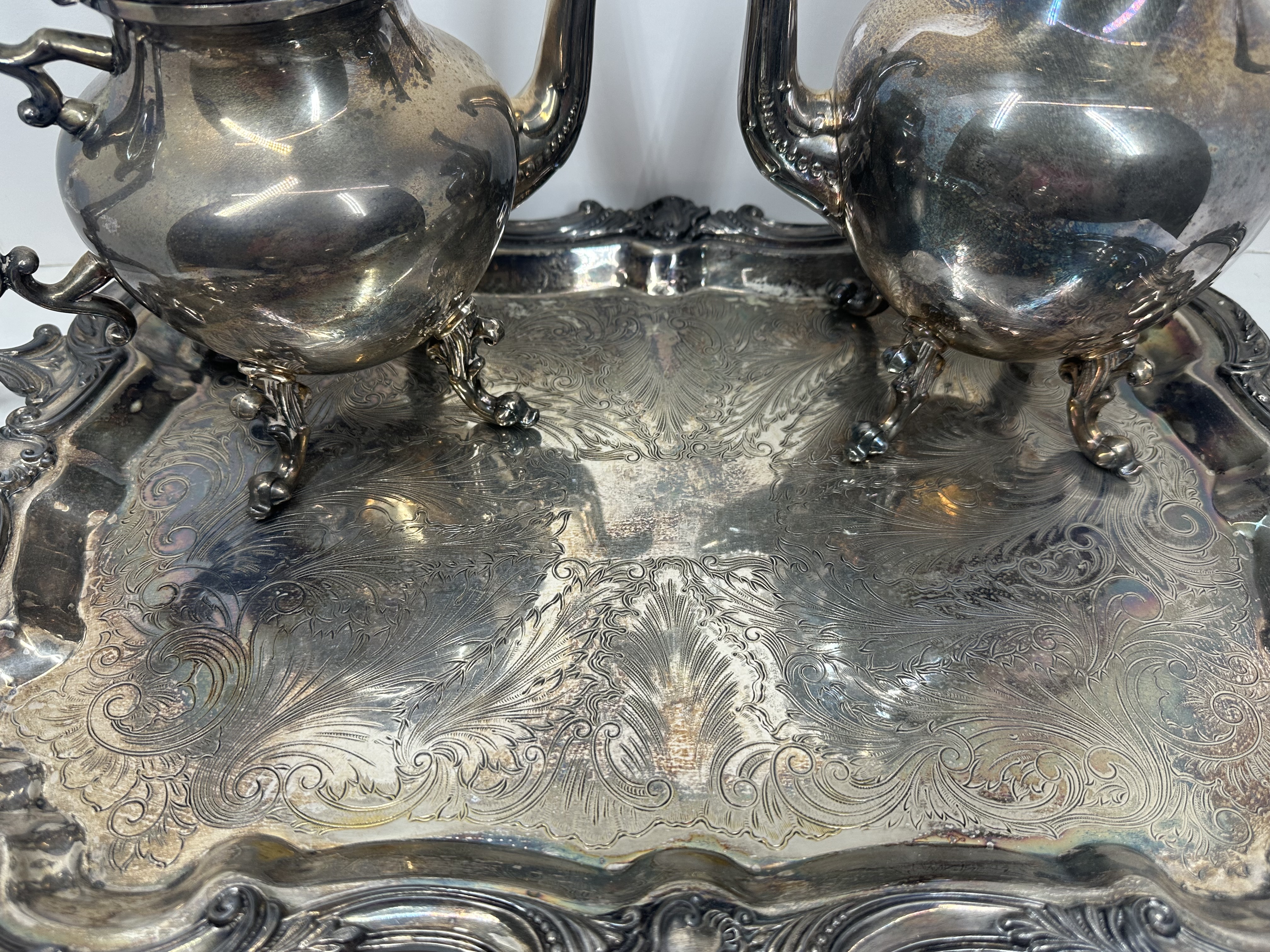 BIRMINGHAM SILVER CO. TEA SERVICE, 20TH CENTURY