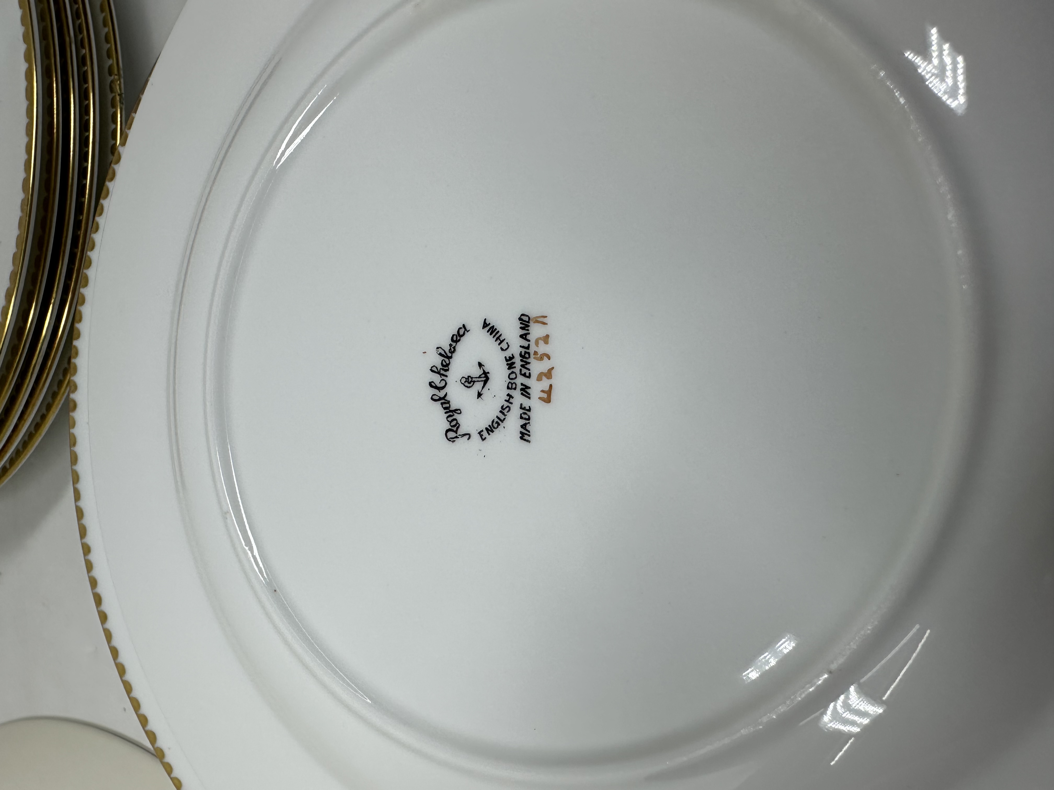 HOMER LAUGHLIN AND ROYAL CHELSEA CERAMIC PLATES