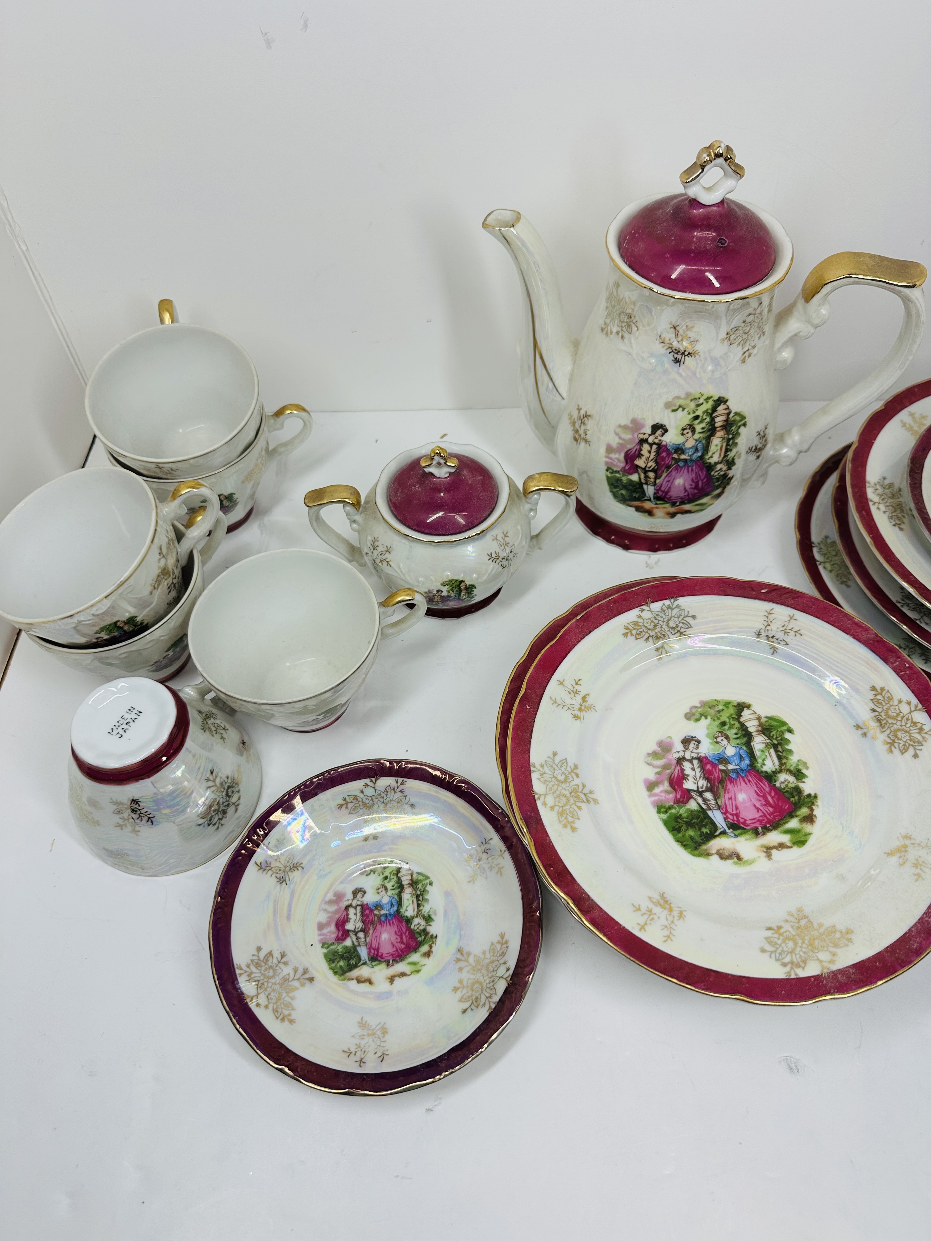 JAPANESE LUSTERWARE TEA SERVICE MID-20TH CENTURY