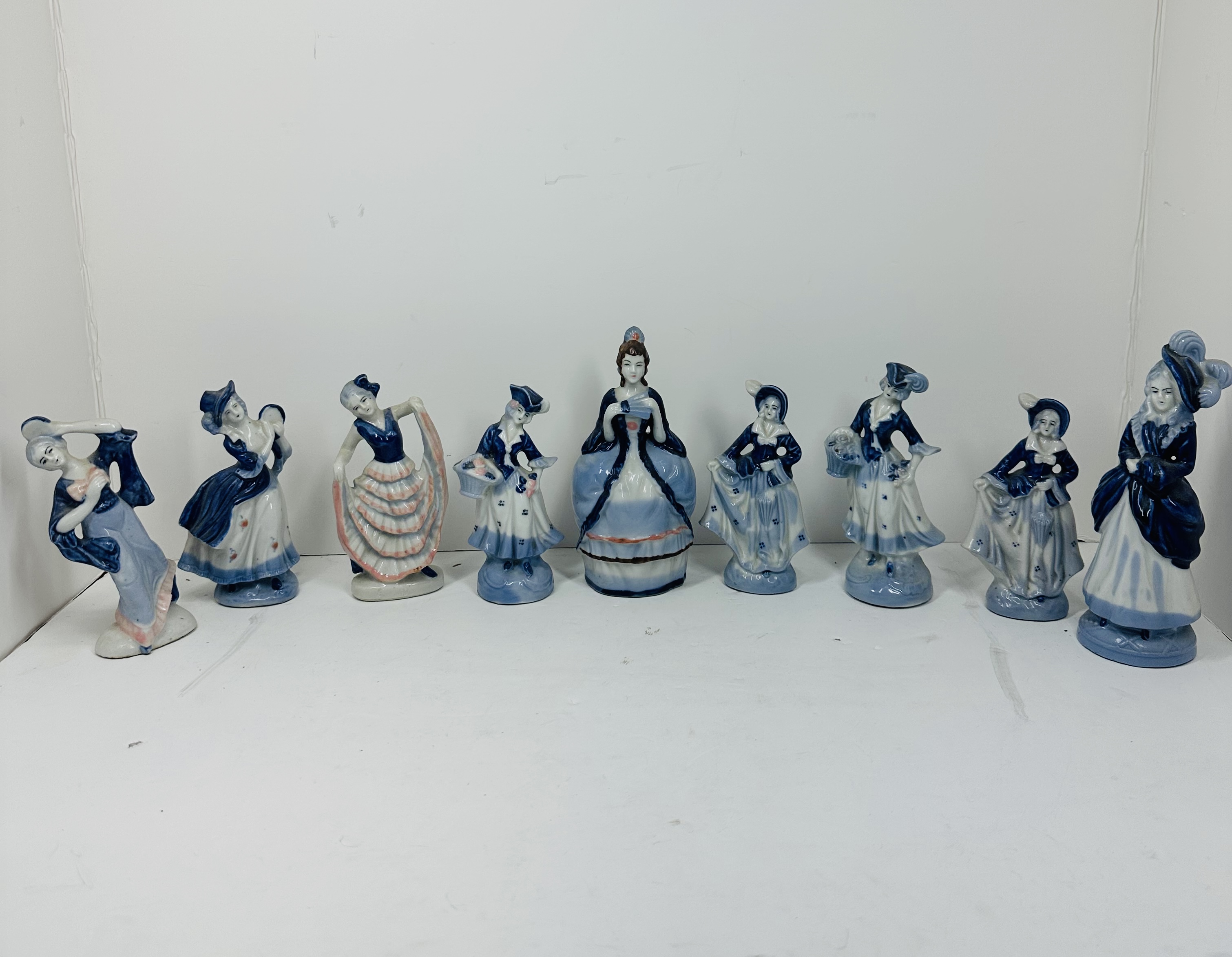 OCCUPIED JAPAN PORCELAIN LADY FIGURINES