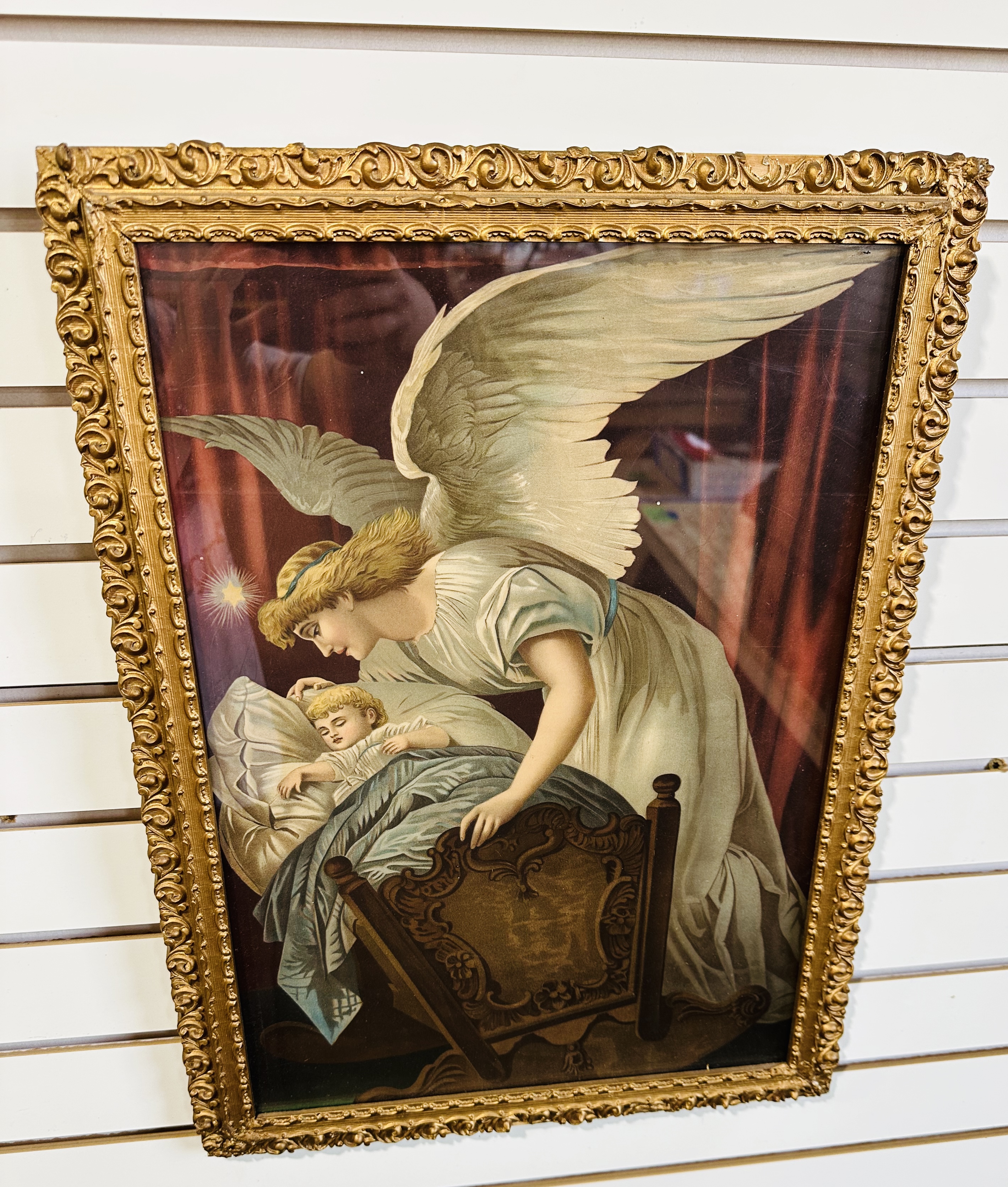 THE ANGELS WHISPER CHROMOLITHOGRAPH, 1894