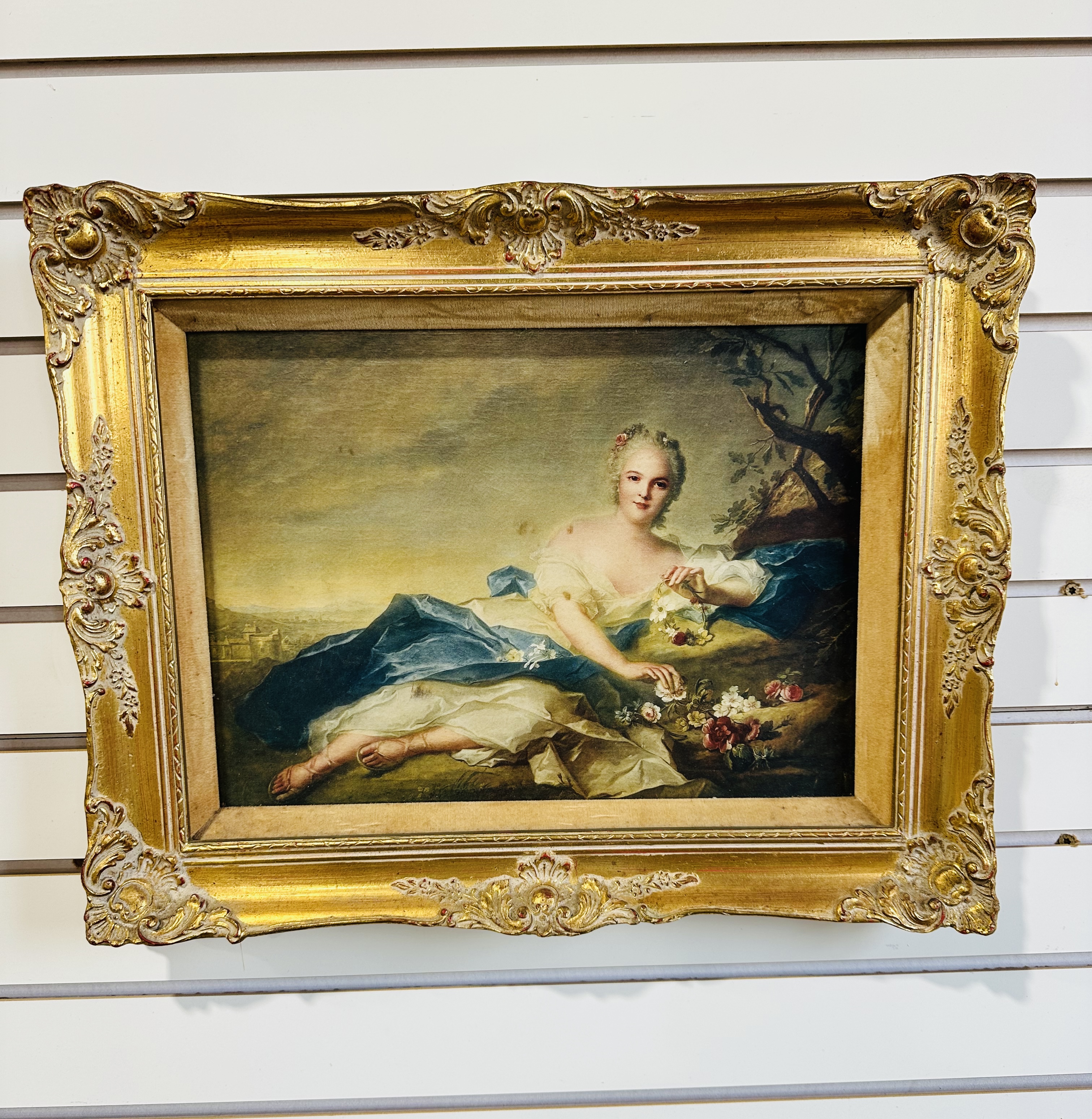 OIL COPY NATTIER MADAME HENRIETTE FLORA
