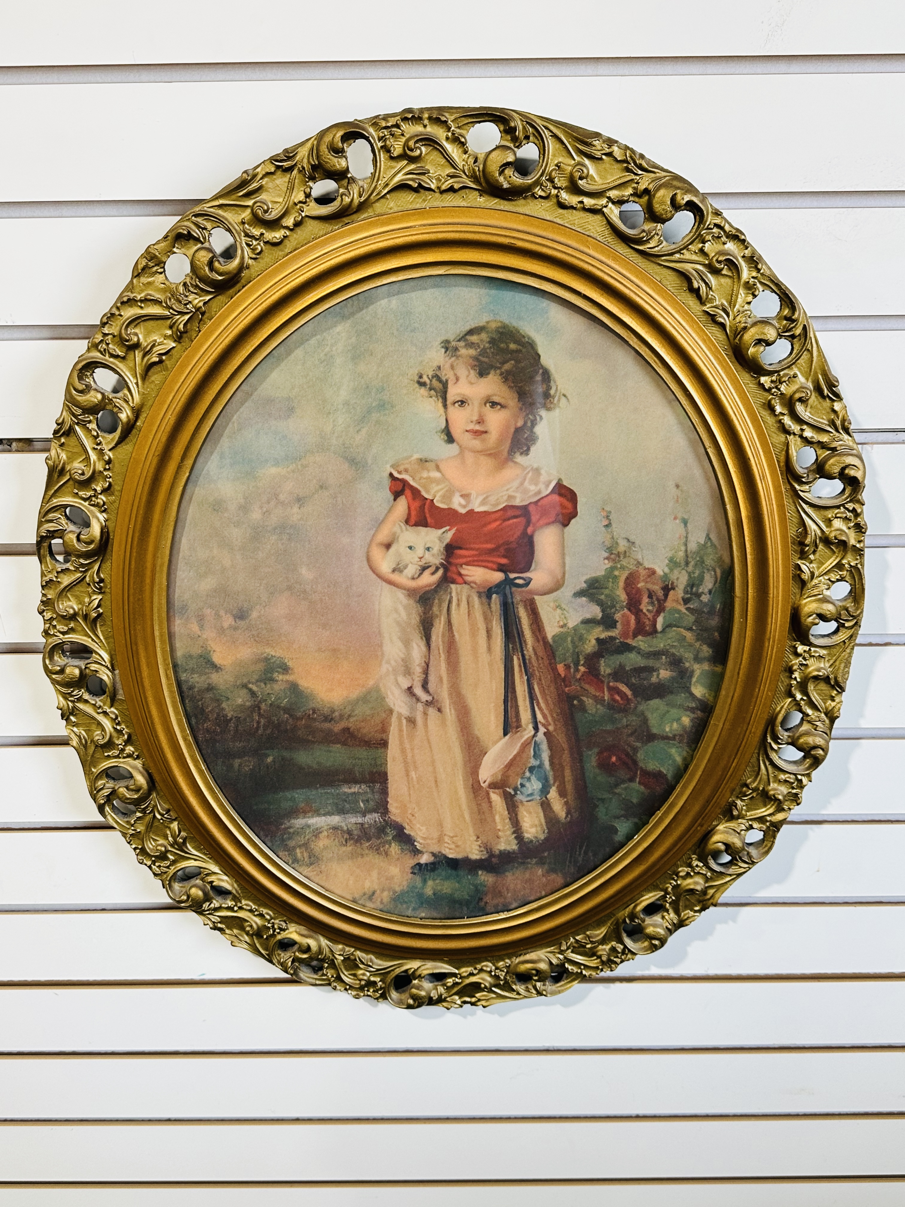 JANE FREEMAN, CHUMS FRAMED CHROMOLITHOGRAPH