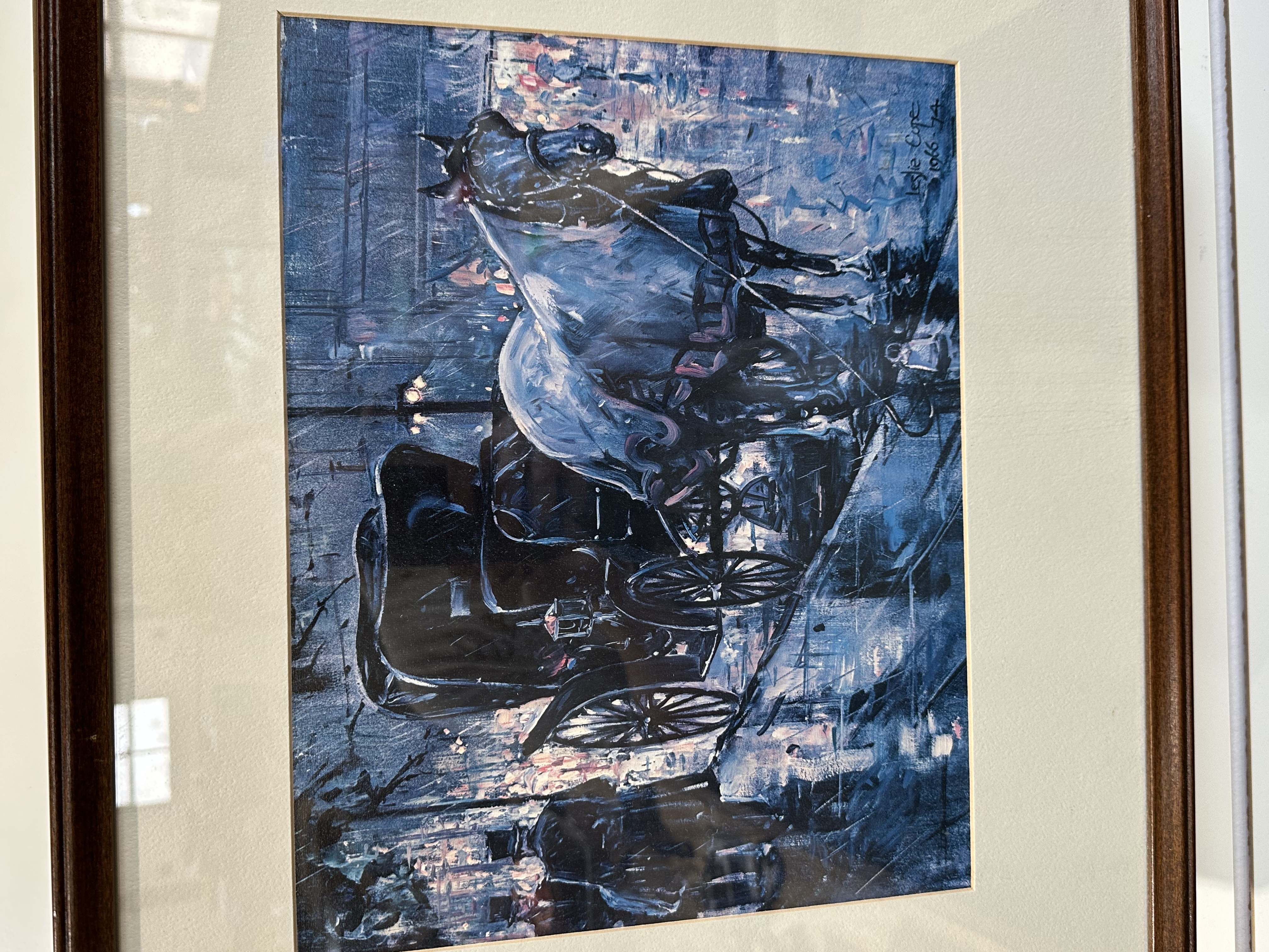 LESLIE COPE CITY SCENE LITHOGRAPH