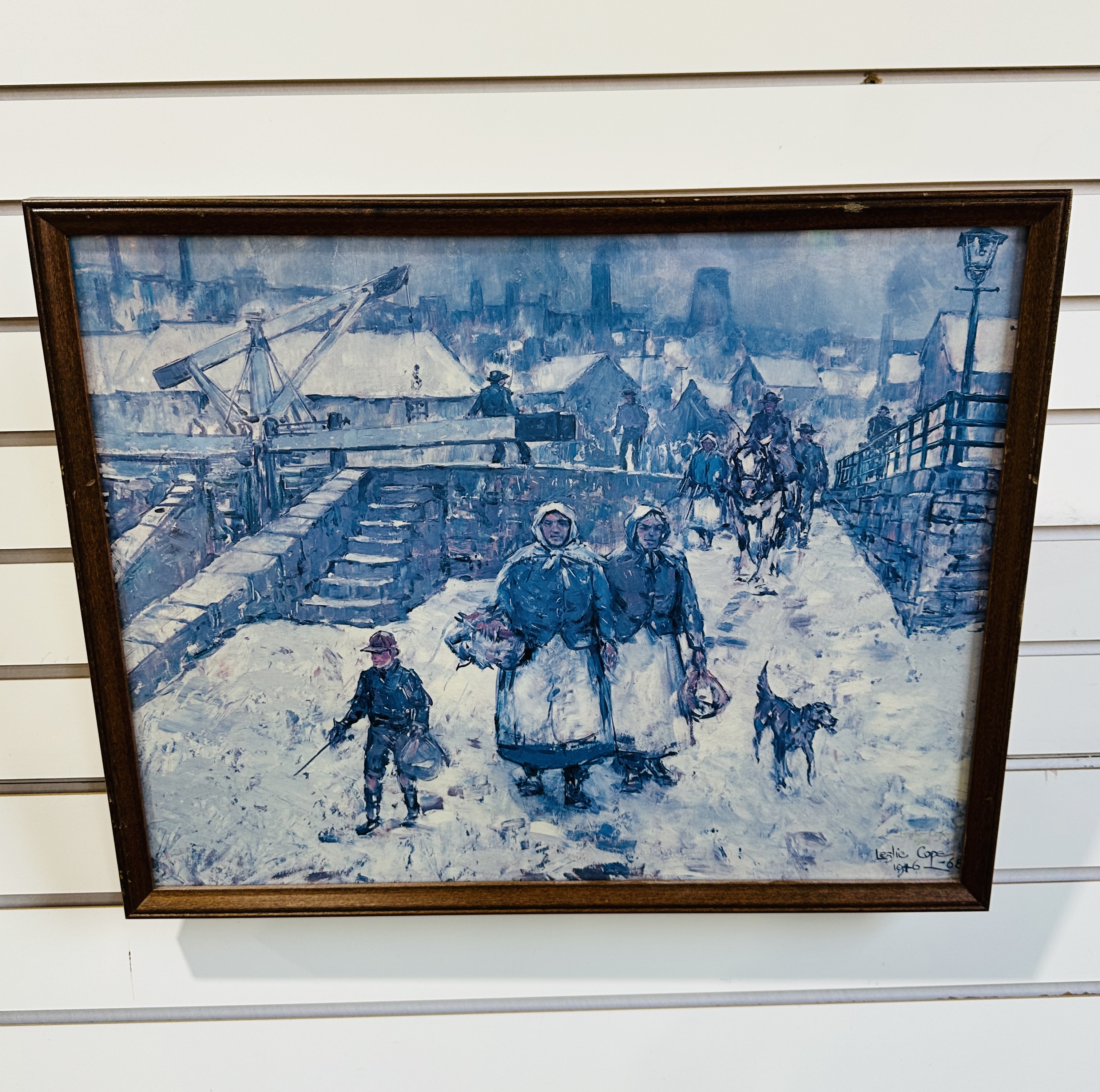 LESLIE COPE, WINTER SCENE OIL, 1946-88