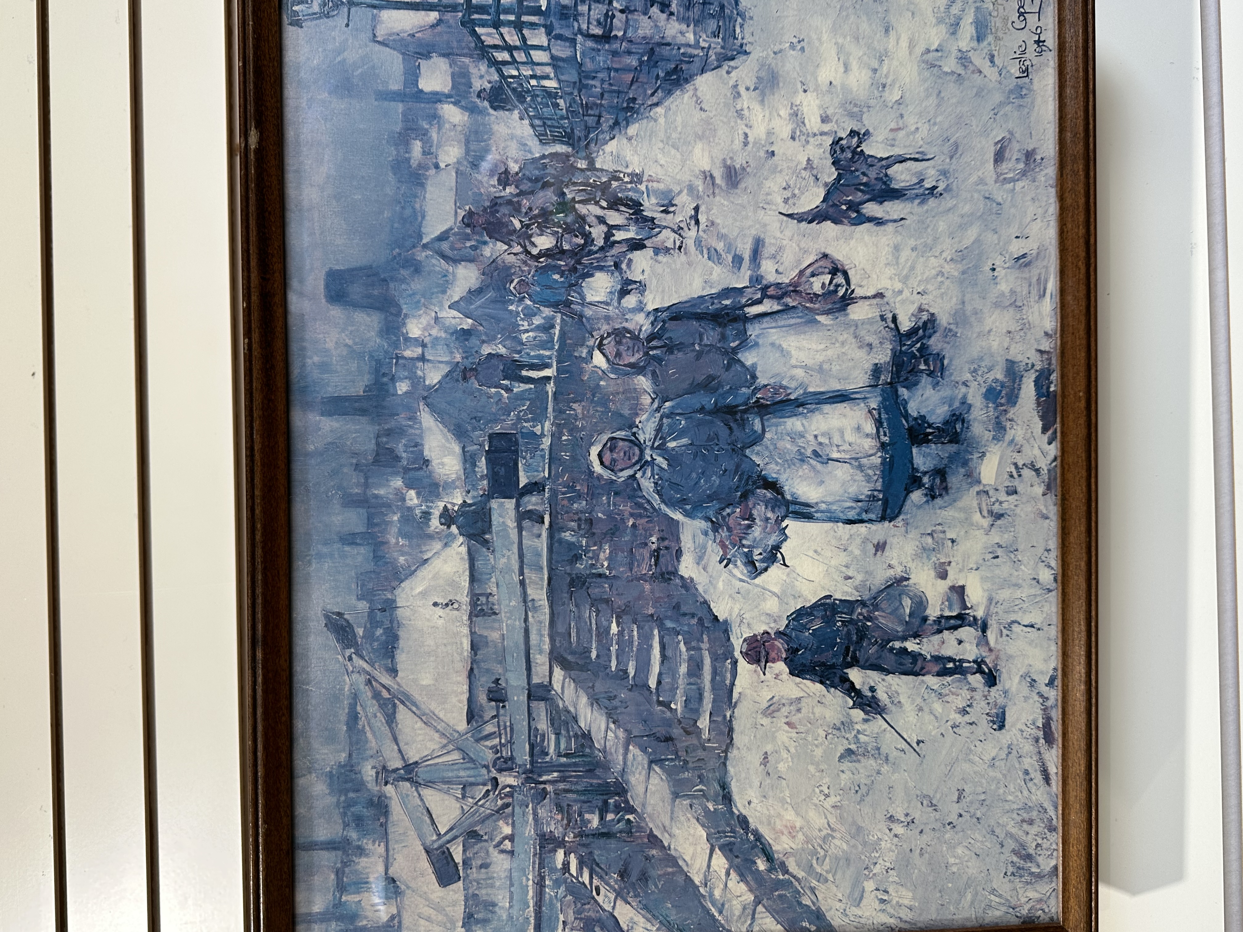 LESLIE COPE, WINTER SCENE OIL, 1946-88