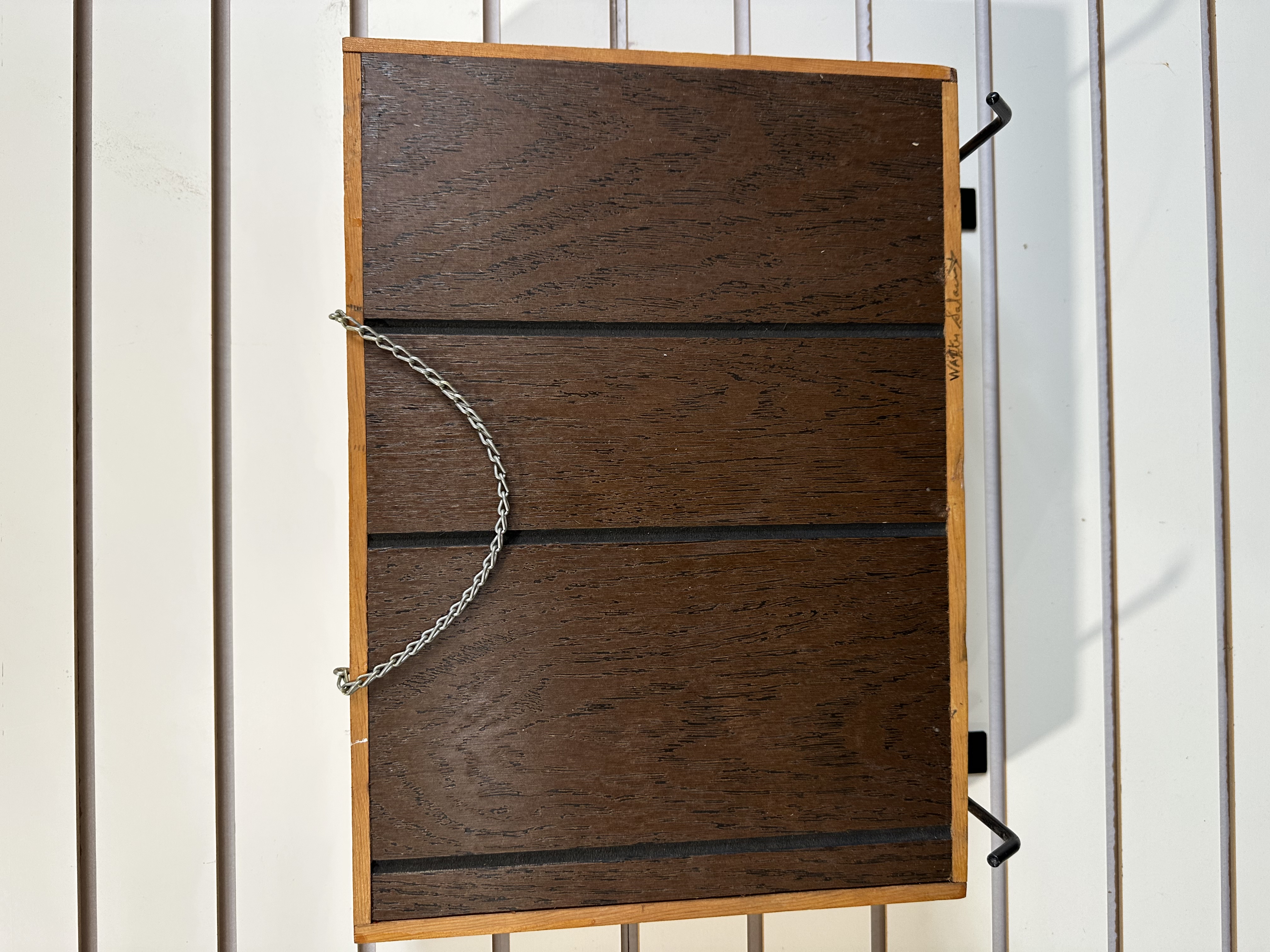 WATTS SALAMY WOOD RELIEF SHIP SHADOW BOX, MID-20TH CENTURY