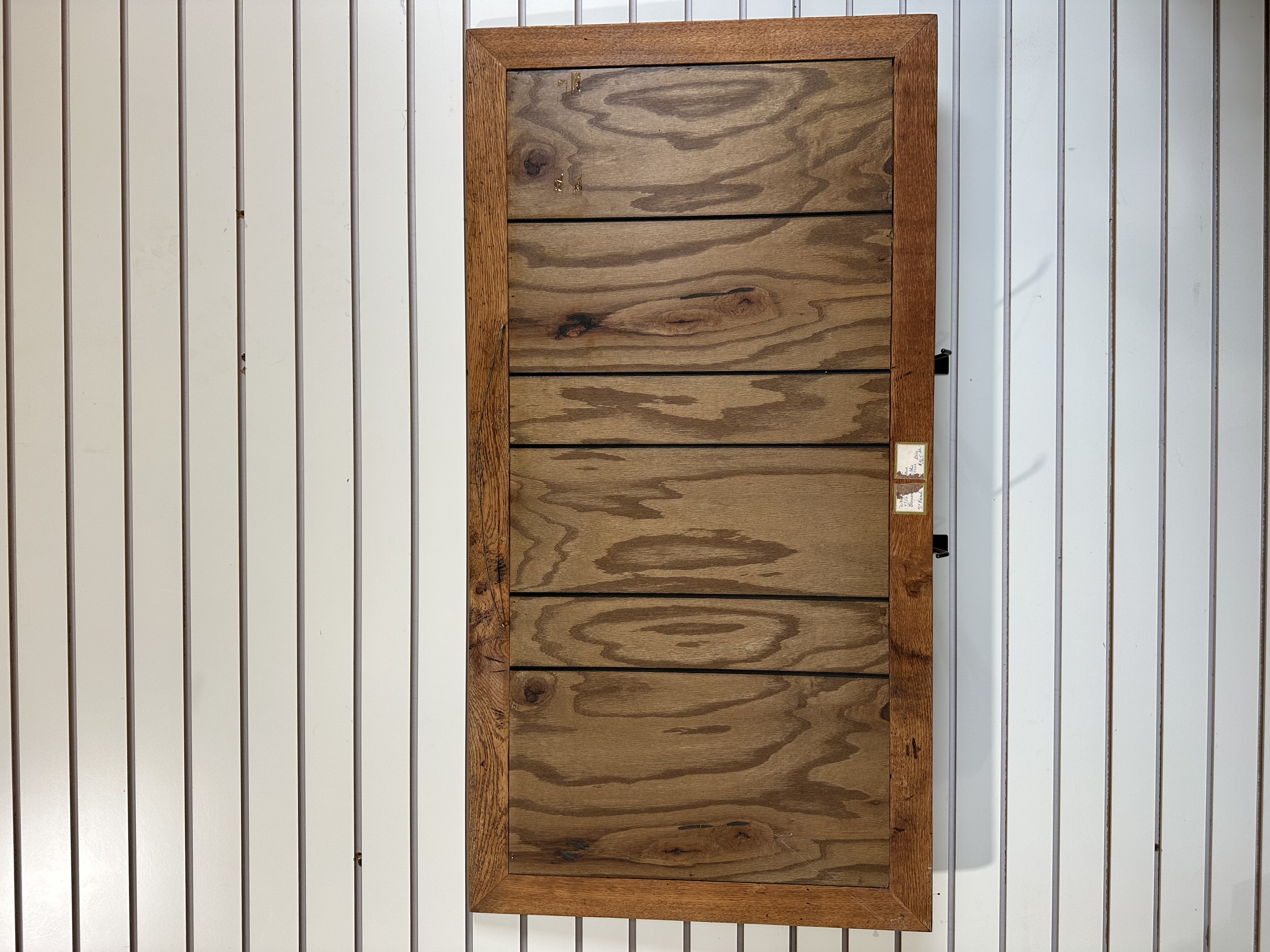 WOOD MARQUETRY CABIN PANEL, 20TH CENTURY