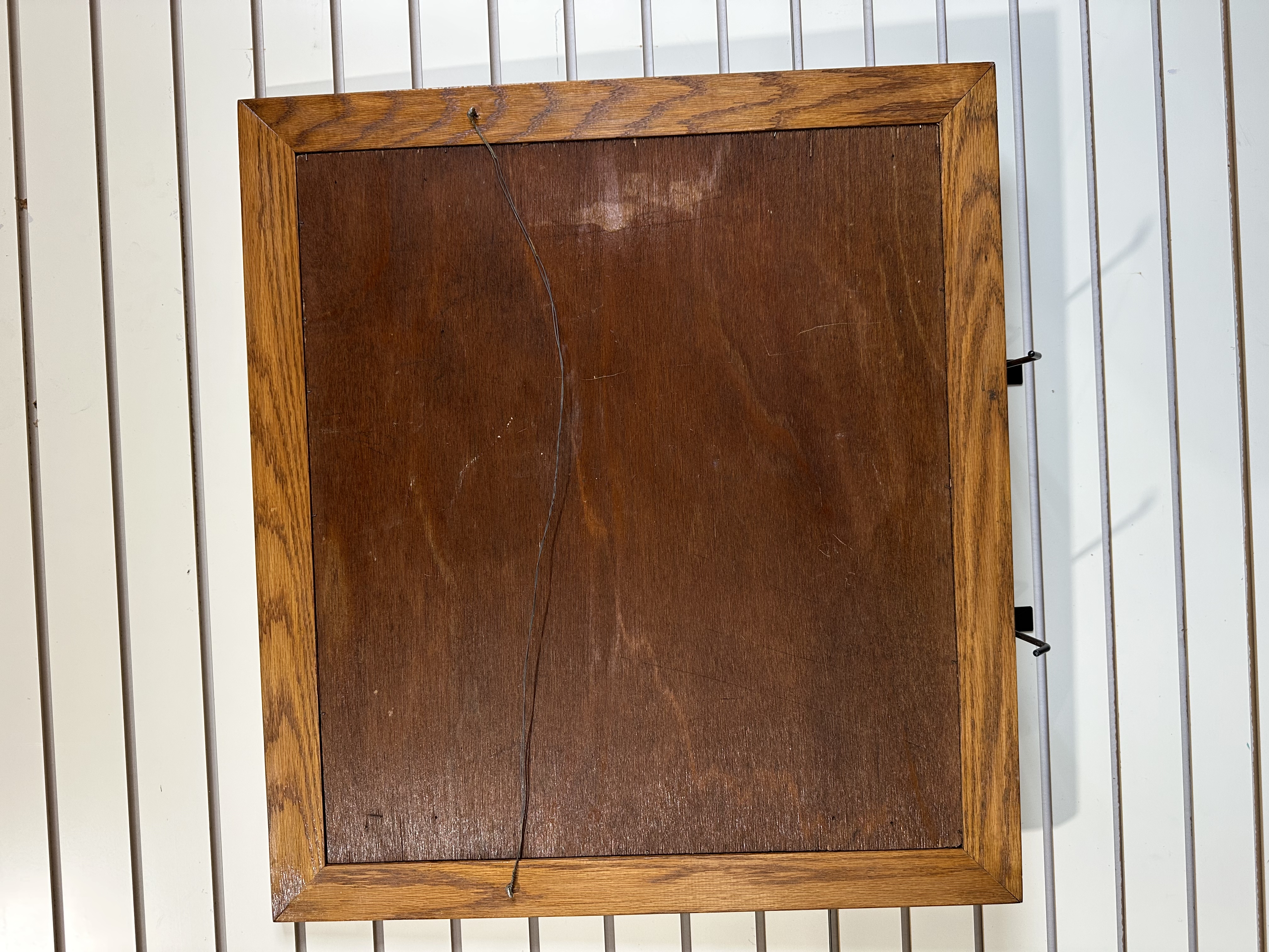 WALTER SALACINSKI FLORAL MARQUETRY WOOD PANEL