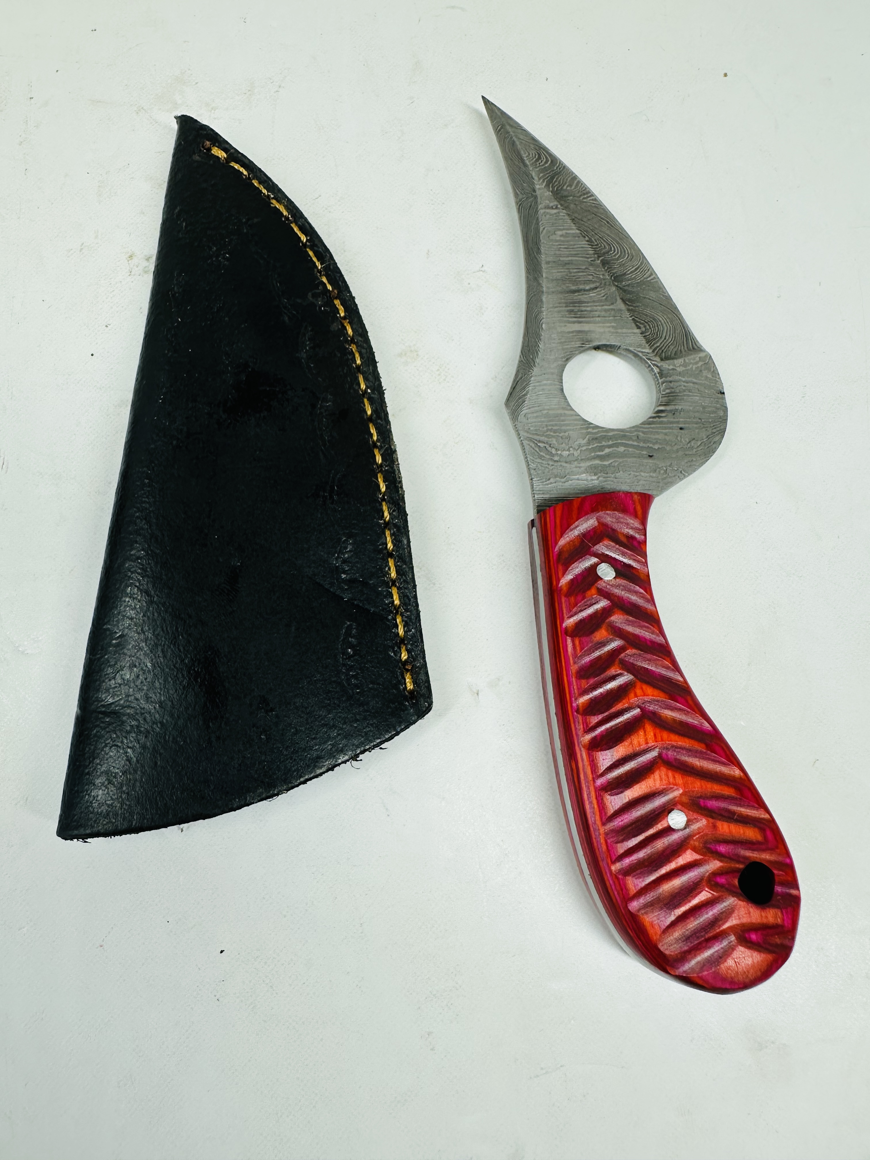 DAMASCUS STEEL PREDATOR HUNTER KNIFE
