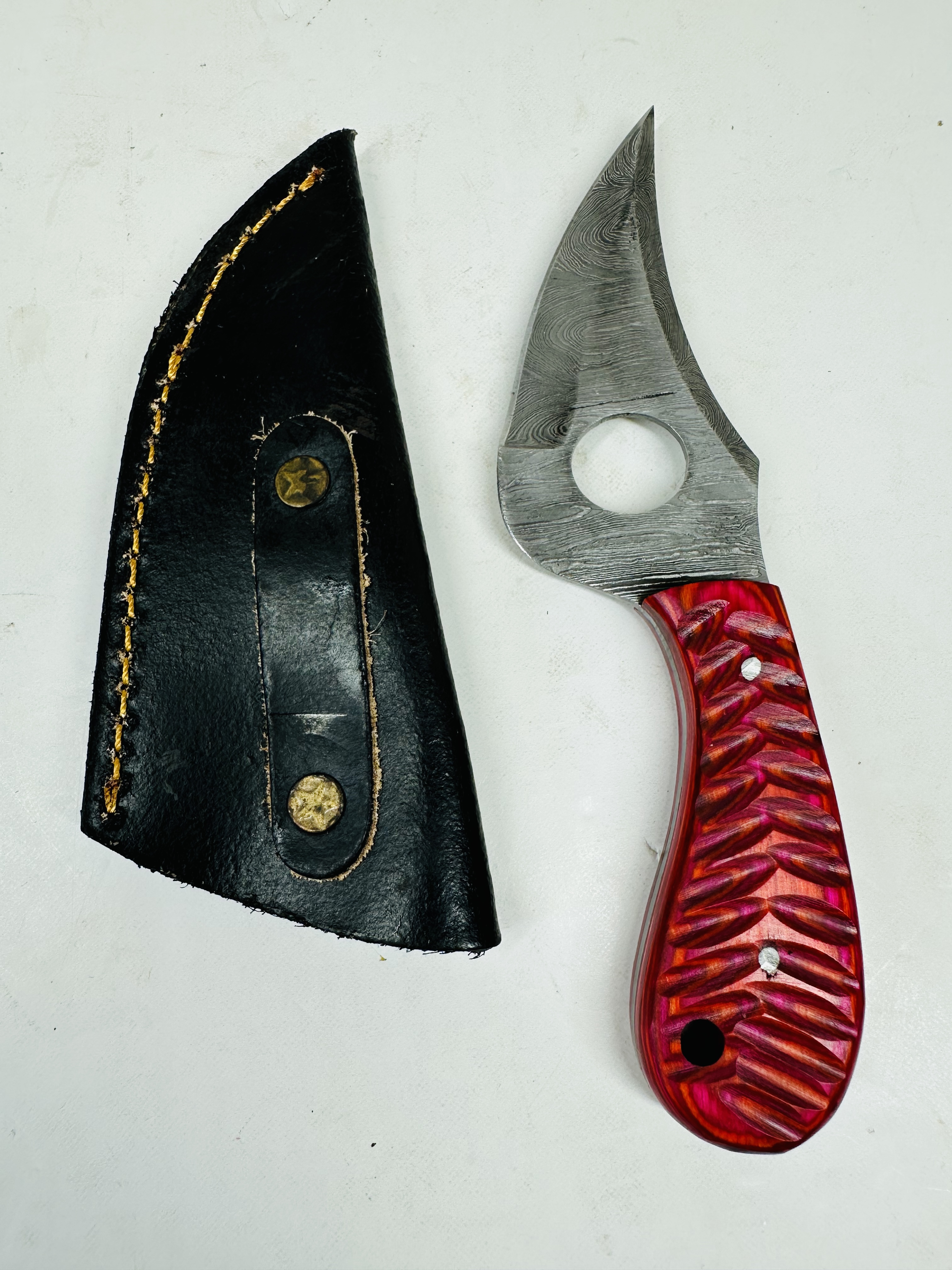 DAMASCUS STEEL PREDATOR HUNTER KNIFE