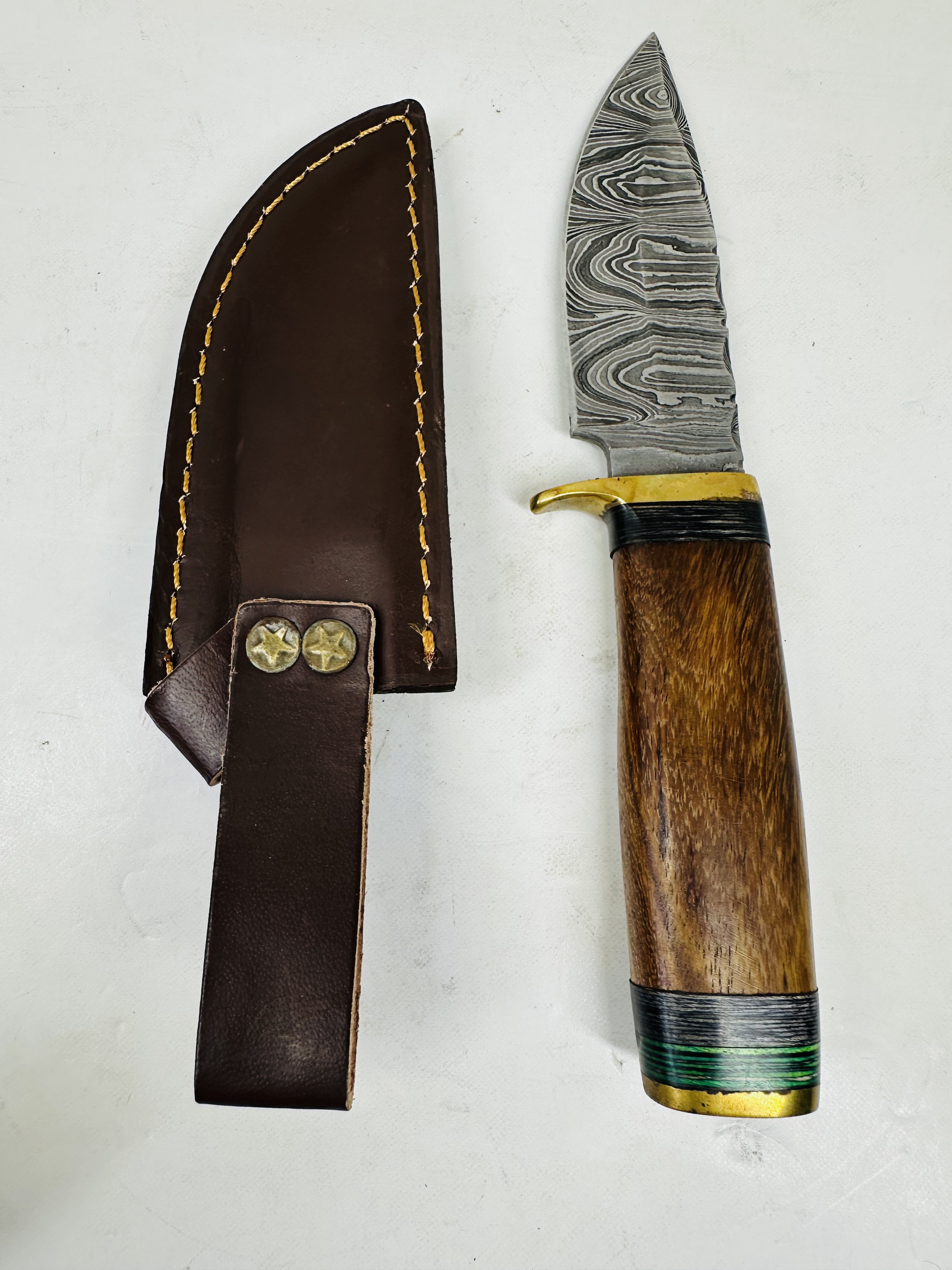 CUSTOM DAMASCUS STEEL KNIFE, MODERN
