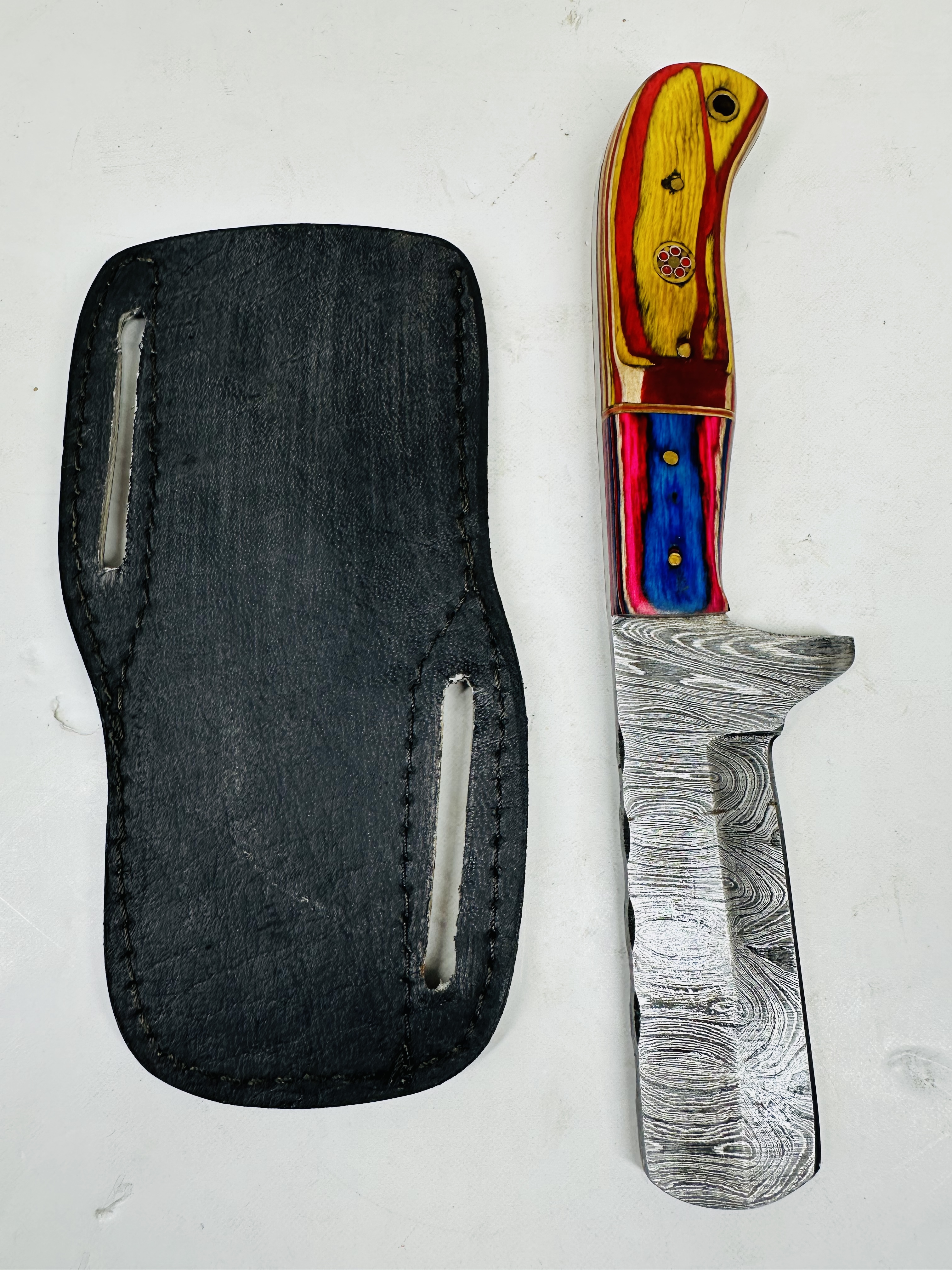 DAMASCUS STEEL CLEAVER KNIFE, MODERN
