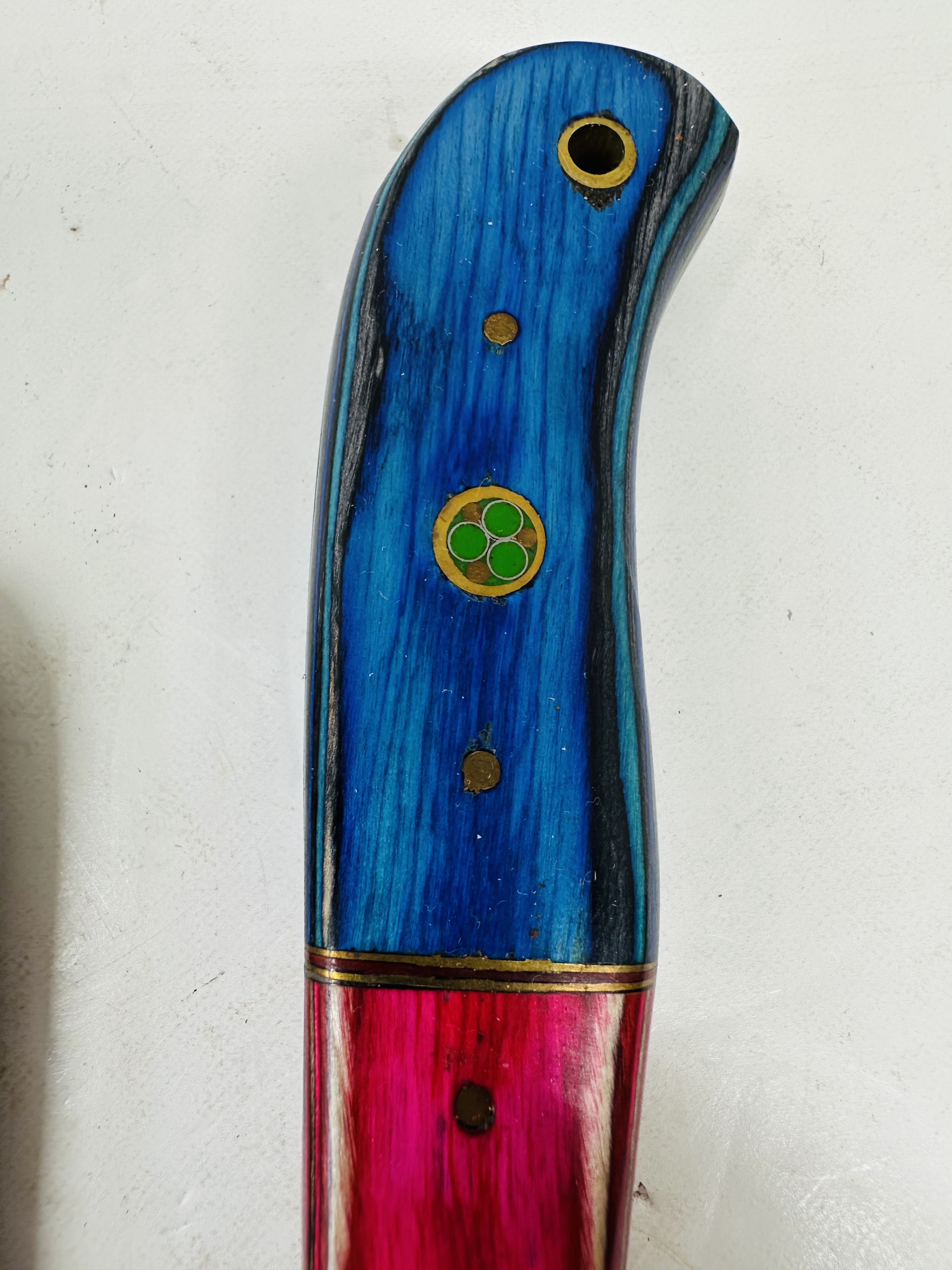 CUSTOM DAMASCUS STEEL BULL CUTTER, MODERN
