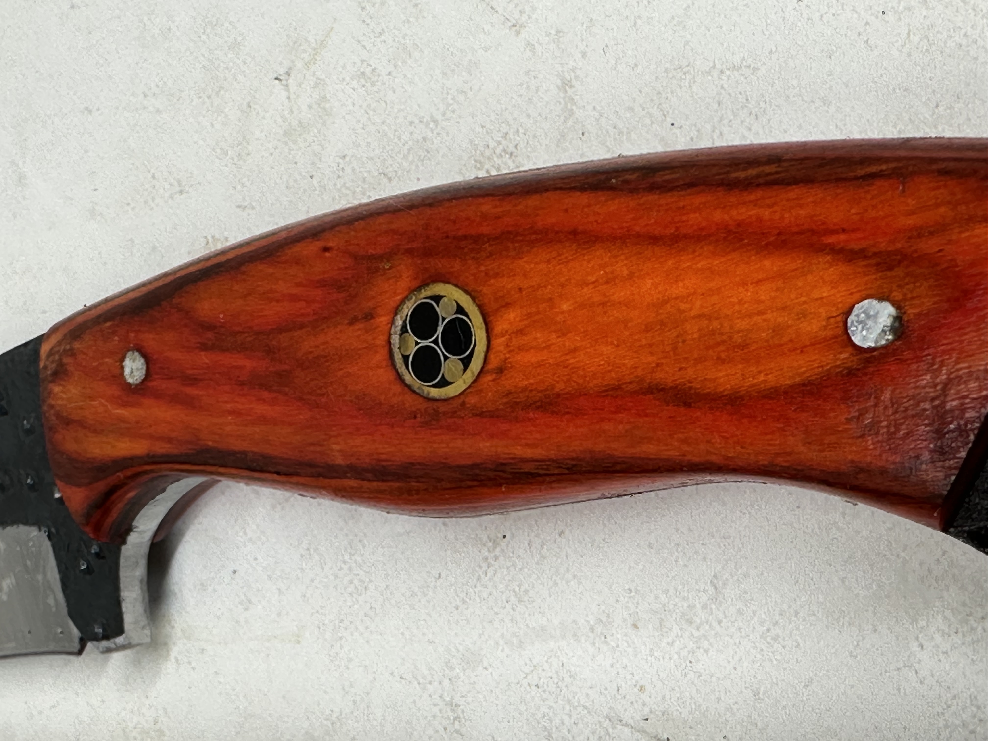 CUSTOM STEEL RINGED KNIFE AND SHEATH