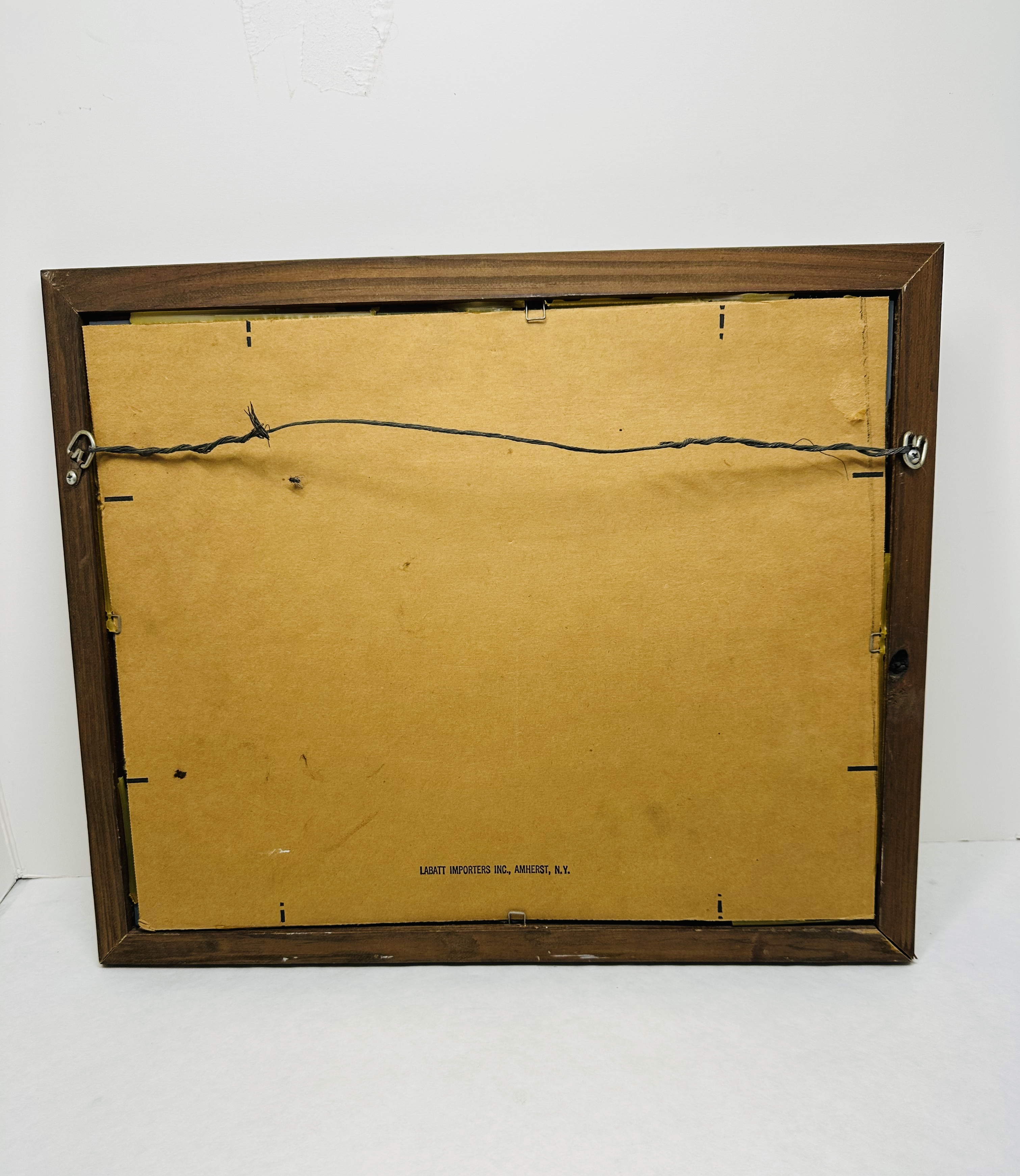 LABATT BEER FRAMED GLASS MIRROR