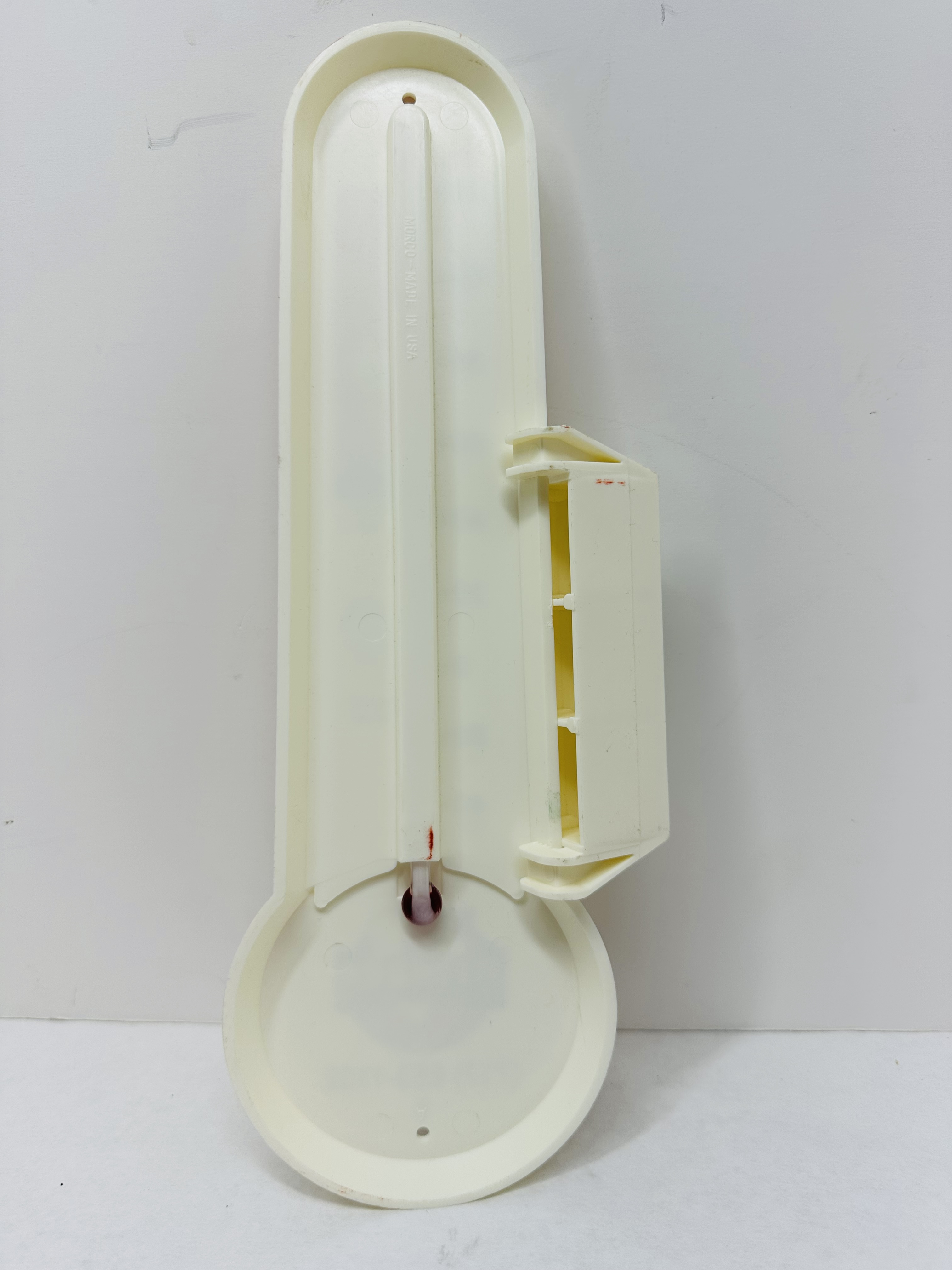 MORCO MELHORN PLASTIC THERMOMETER, CIRCA 1980S