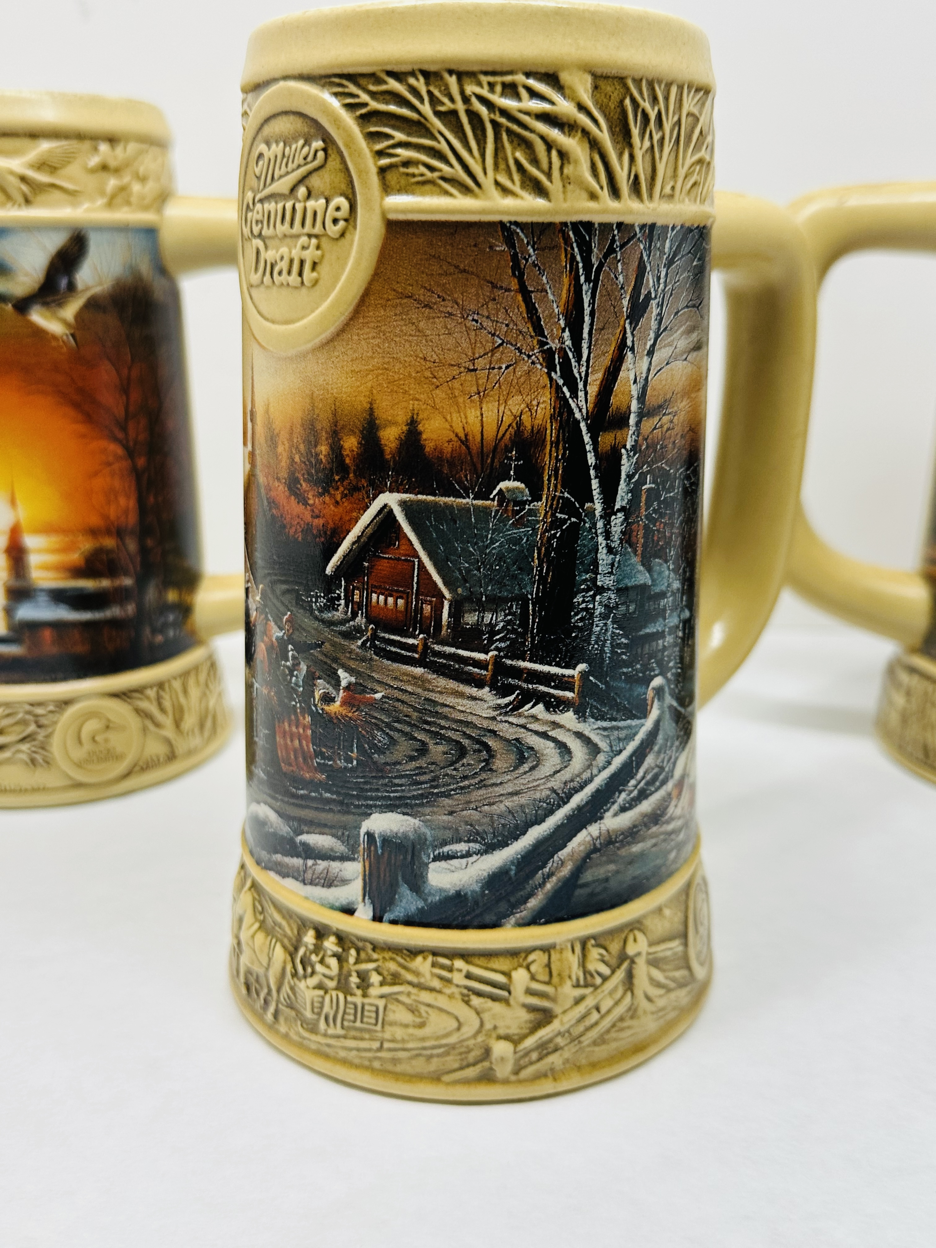MILLER TERRY REDLIN CERAMIC STEINS 1990S