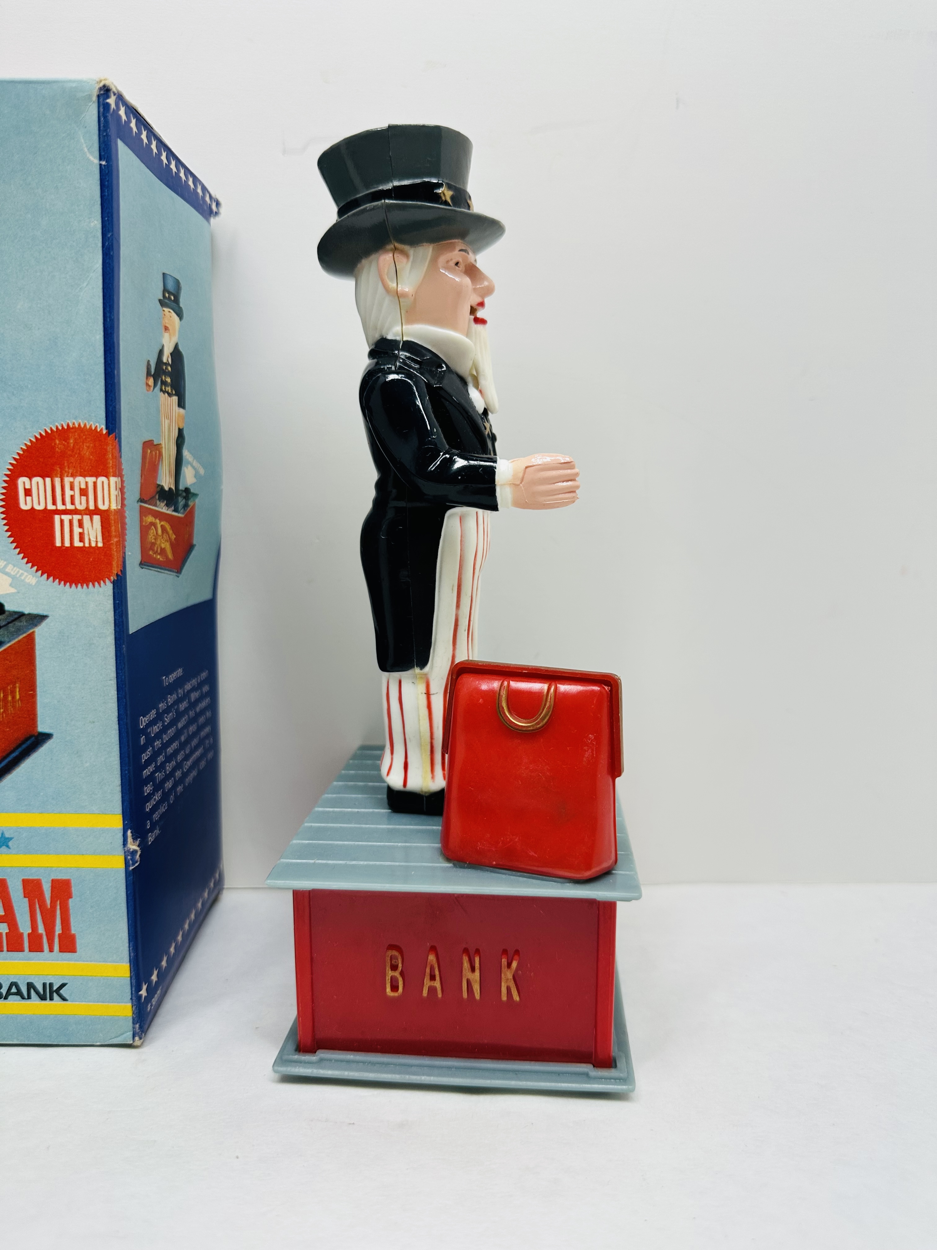 EMSON INC. UNCLE SAM MECHANICAL BANK, 1975