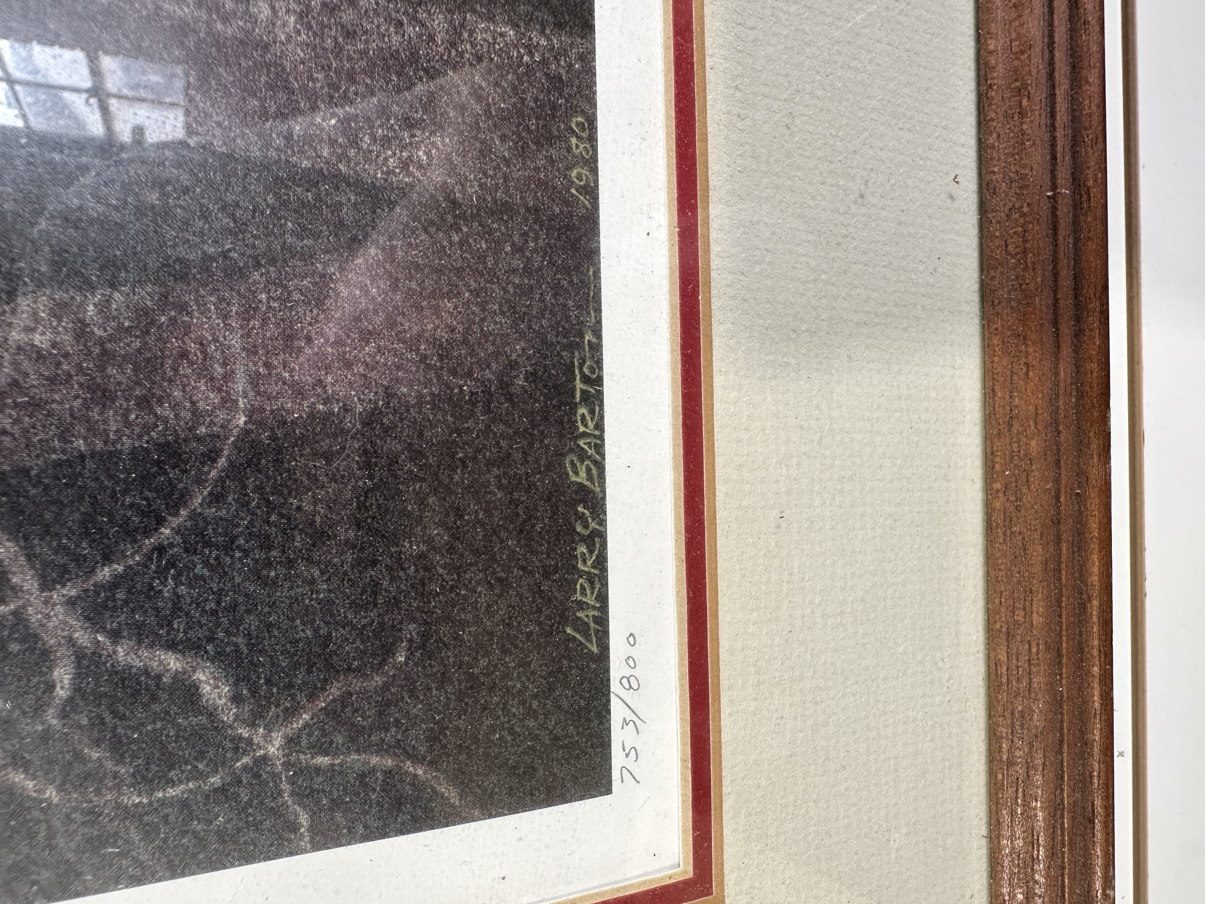 LARRY BARTON WOOD DUCK LITHOGRAPH 1982