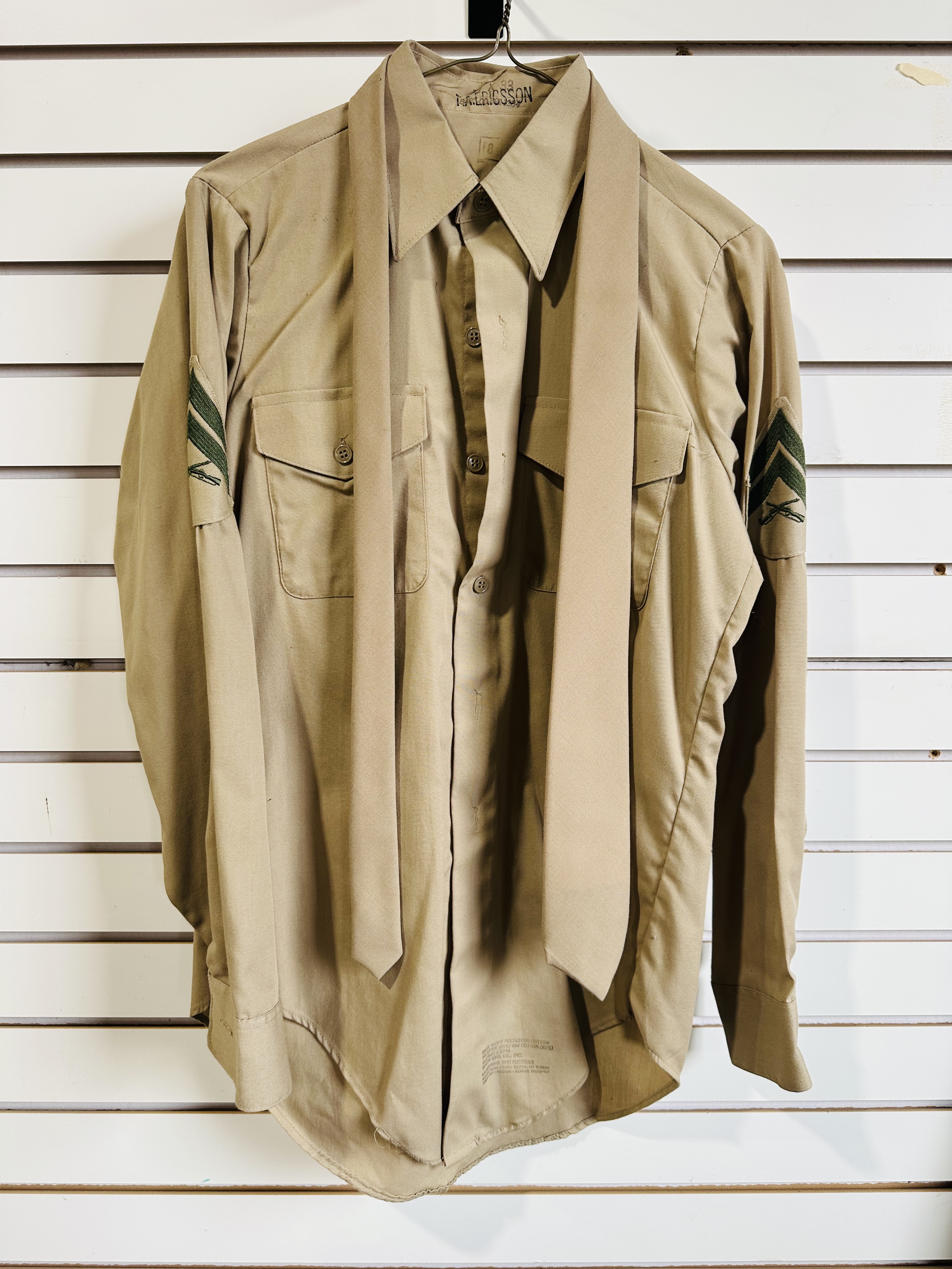 MARTIN MFG. USMC KHAKI SHIRT, 1981