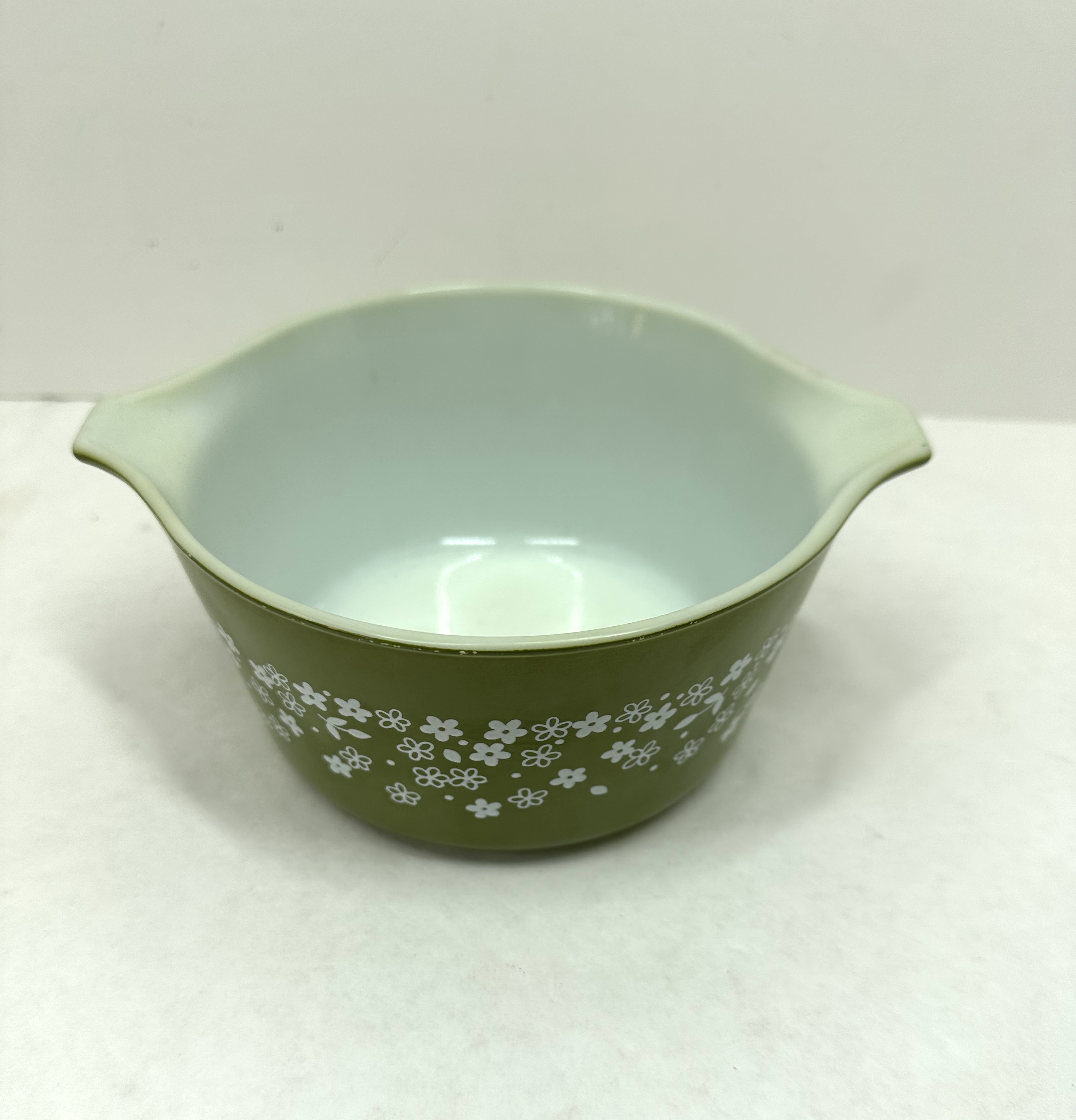 PYREX SPRING BLOSSOM GLASS BOWL, 1970S